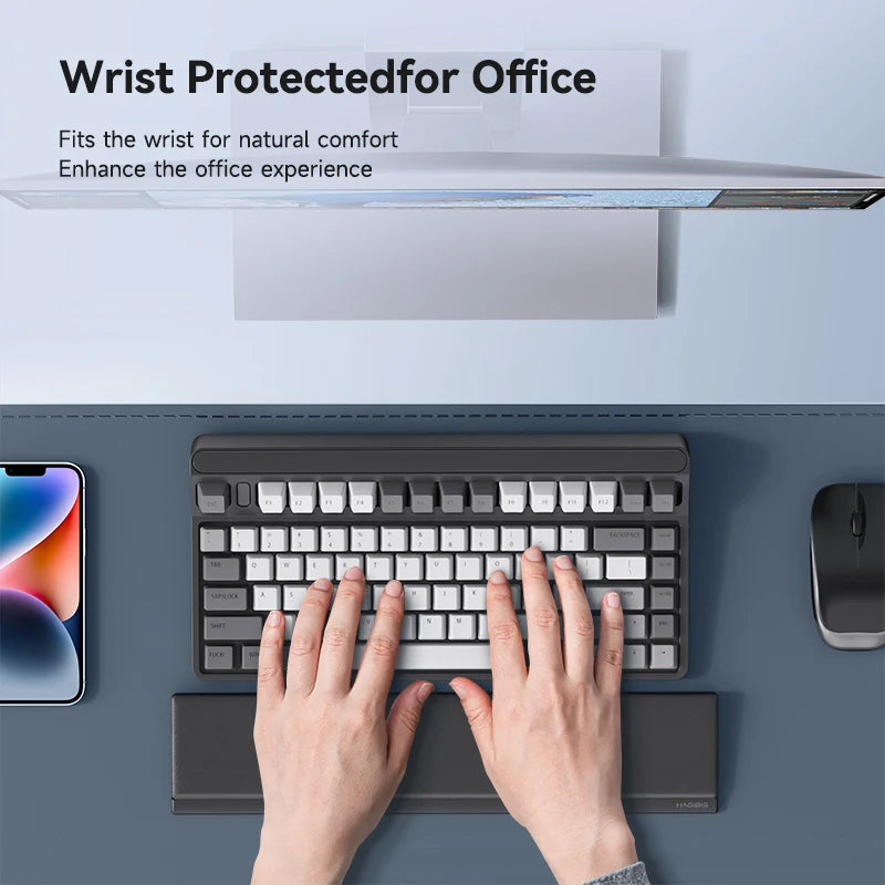 Almofada de descanso de pulso para teclado