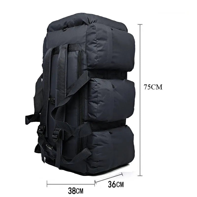 Mochila de acampamento unisex 100 L