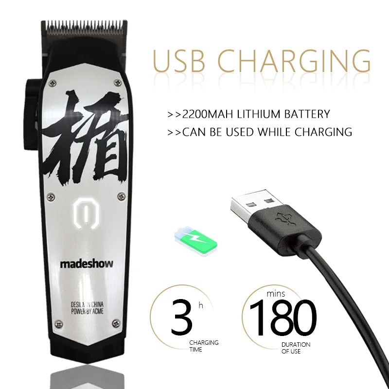 Máquina de cortar cabelo profissional para homem