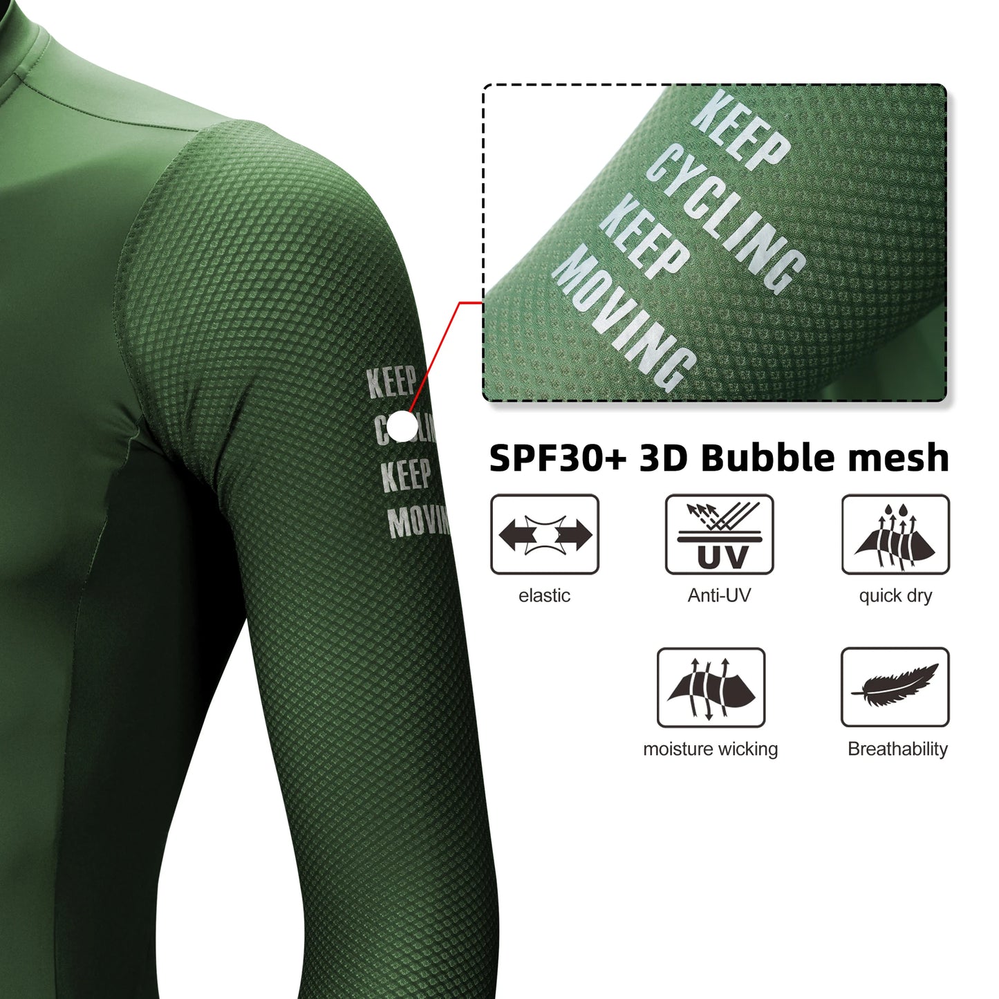 Camisa para ciclismo manga longa