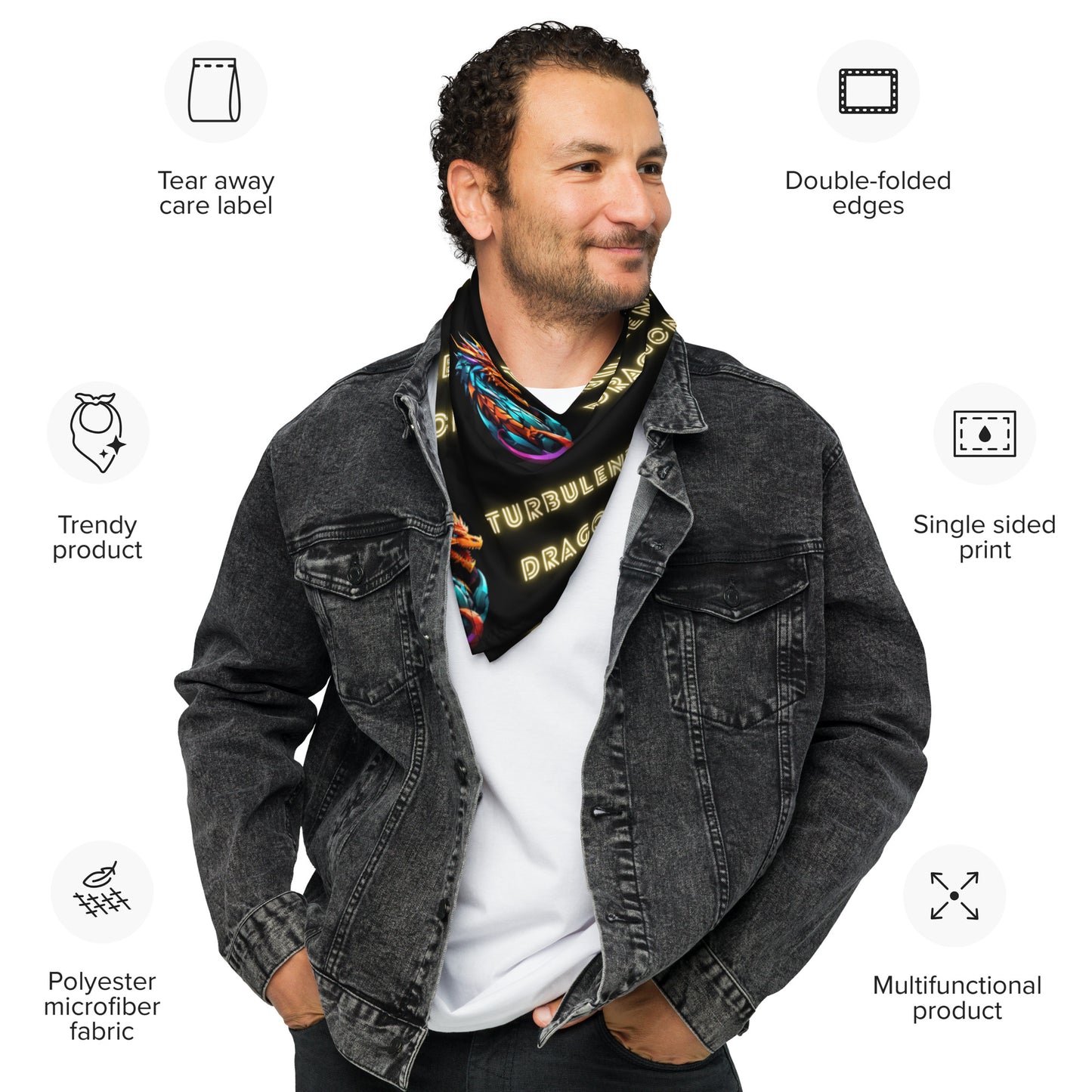 Bandana com impressão all-over