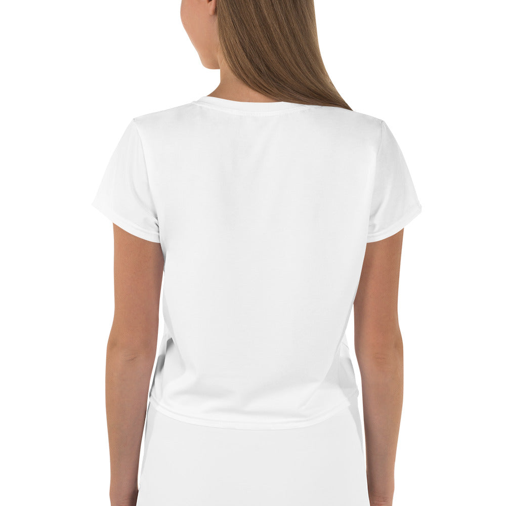 Camiseta Cropped com Impressão All-over