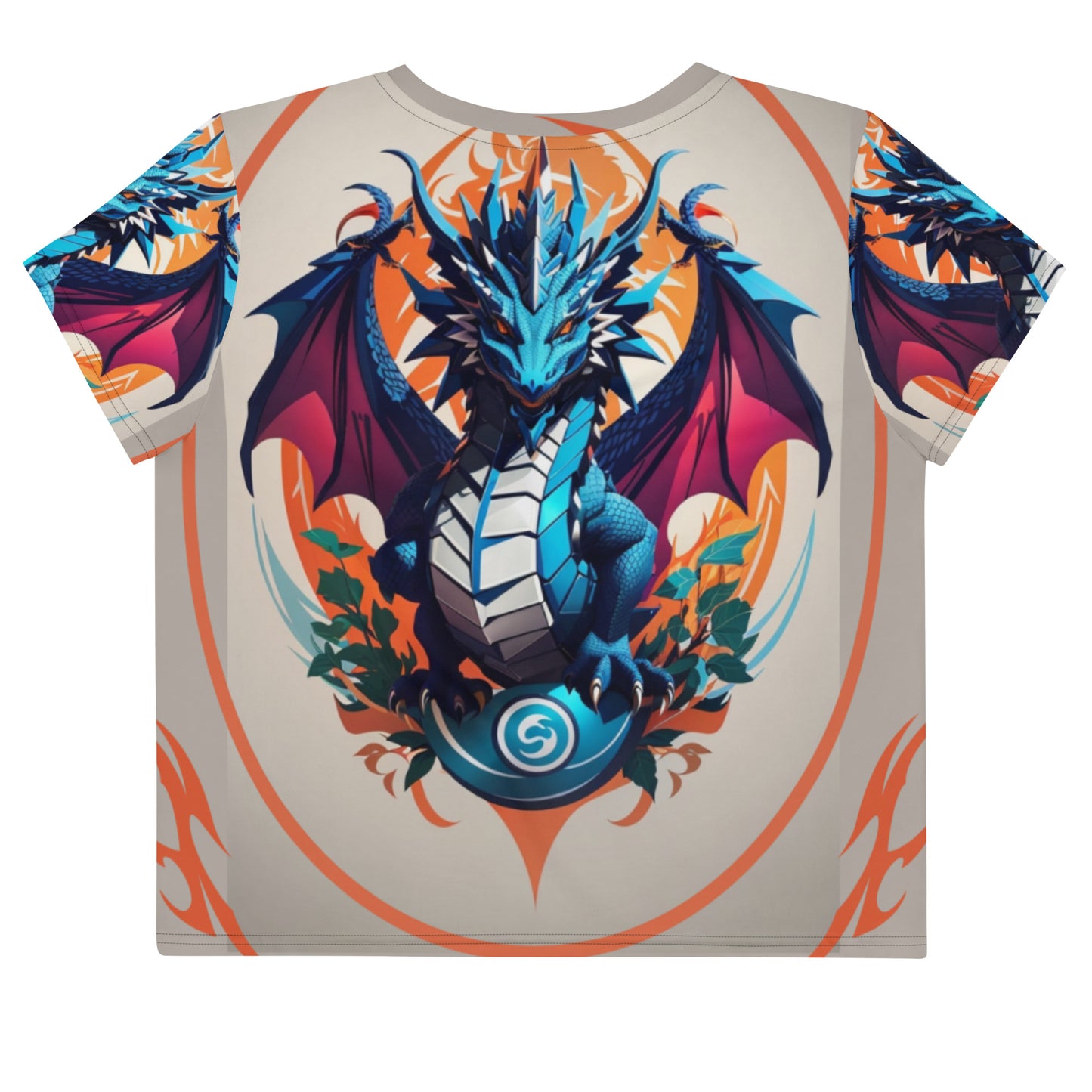 Camiseta Cropped com Impressão All-over