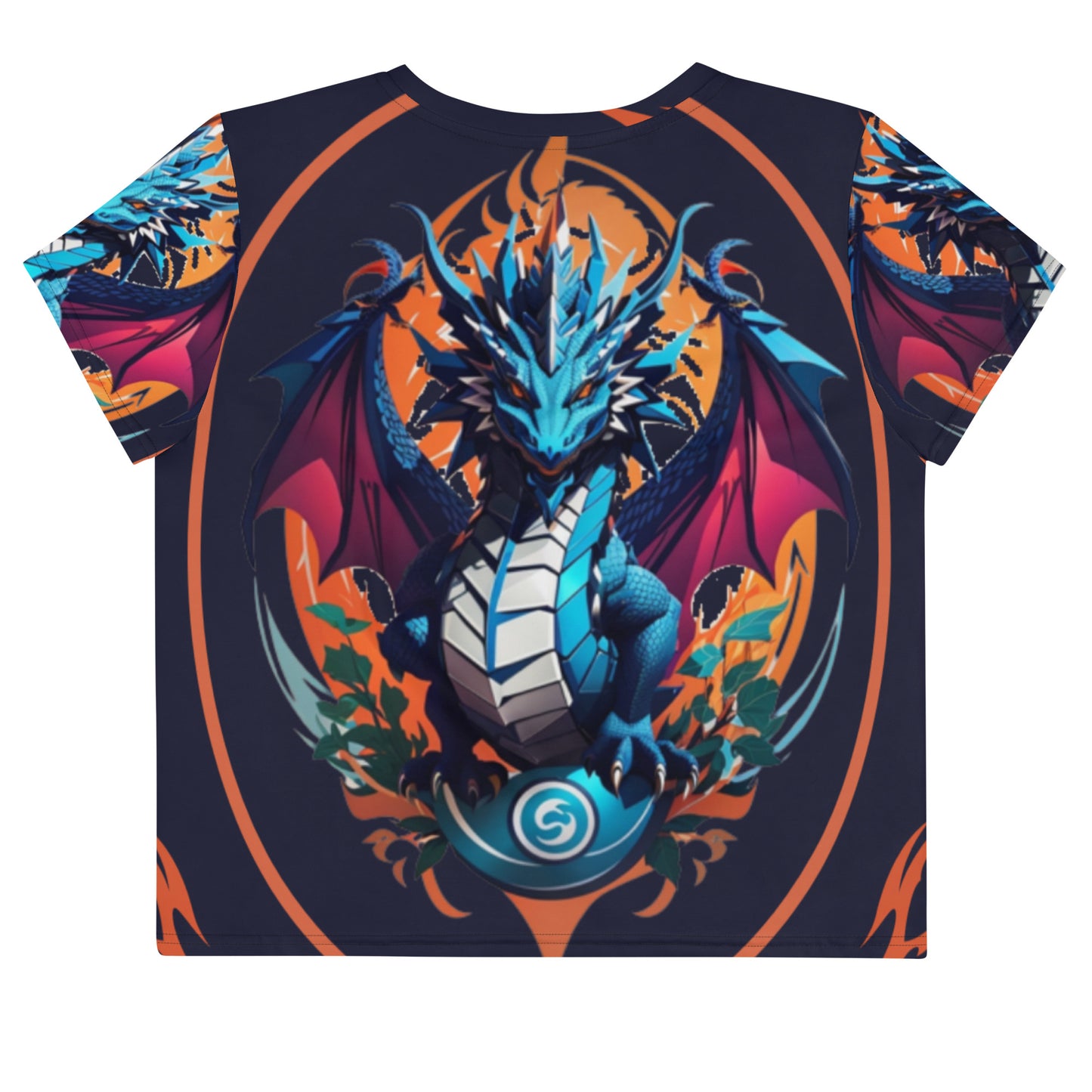 Camiseta Cropped com Impressão All-over