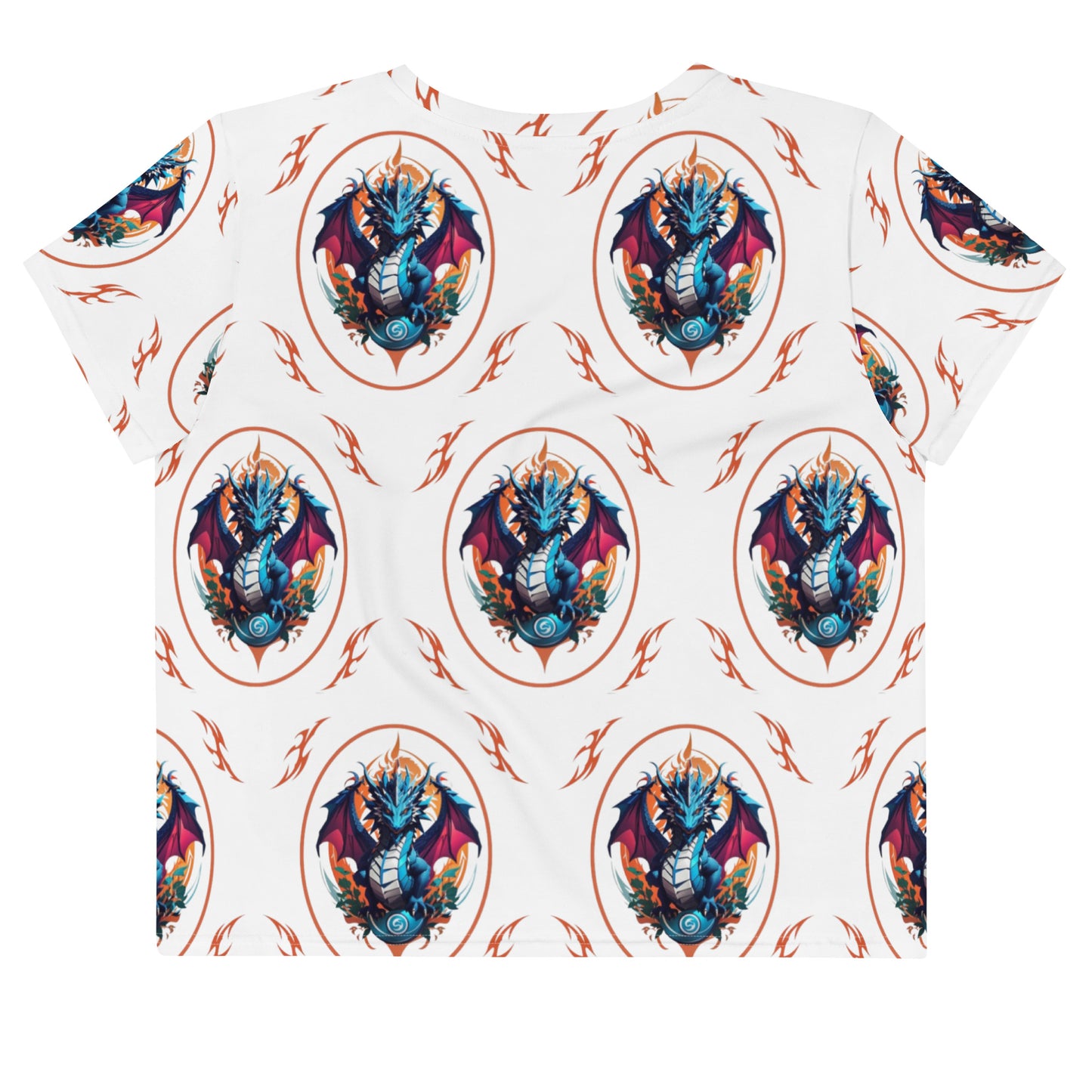 Camiseta Cropped com Impressão All-over