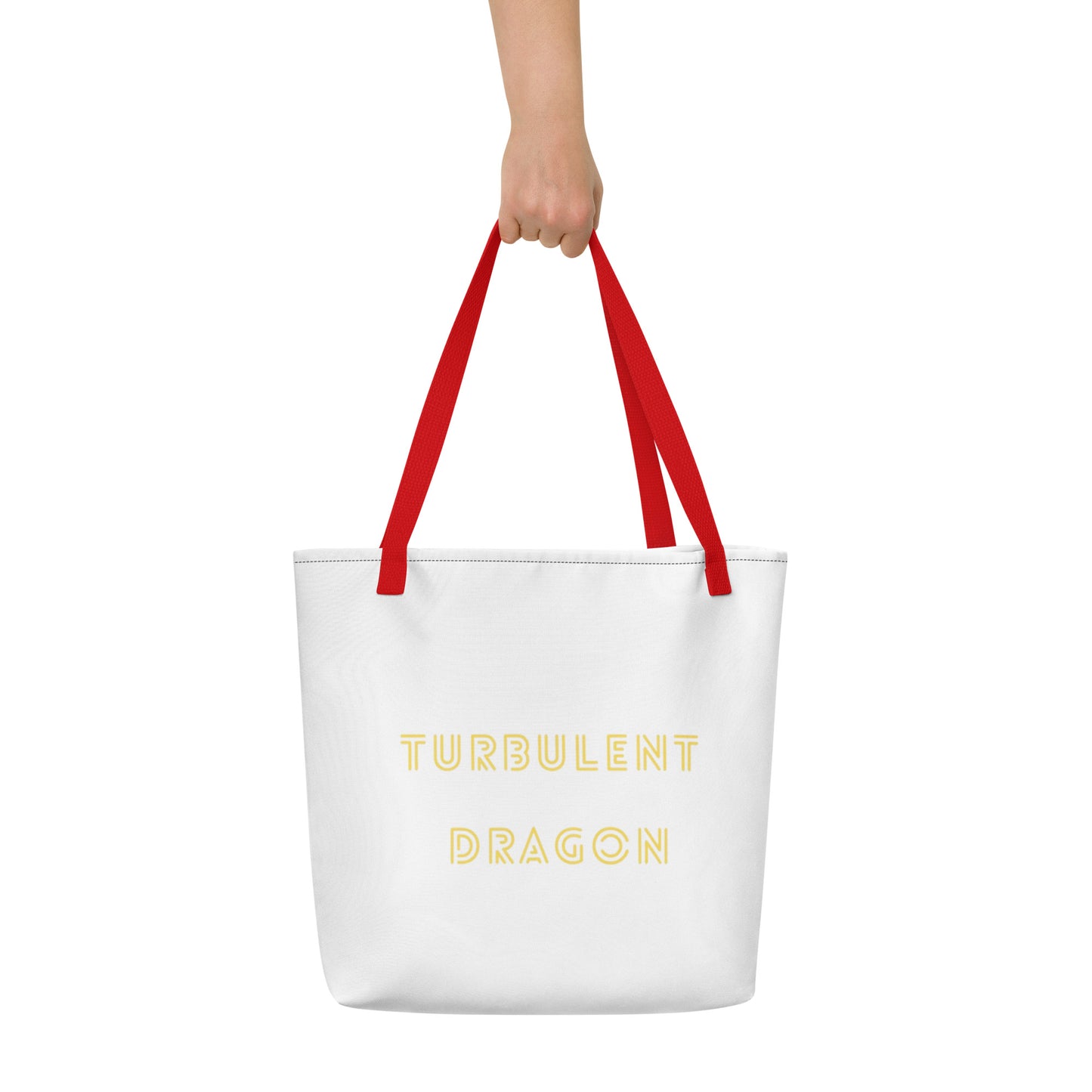 Bolsa sacola grande com impressão all-over