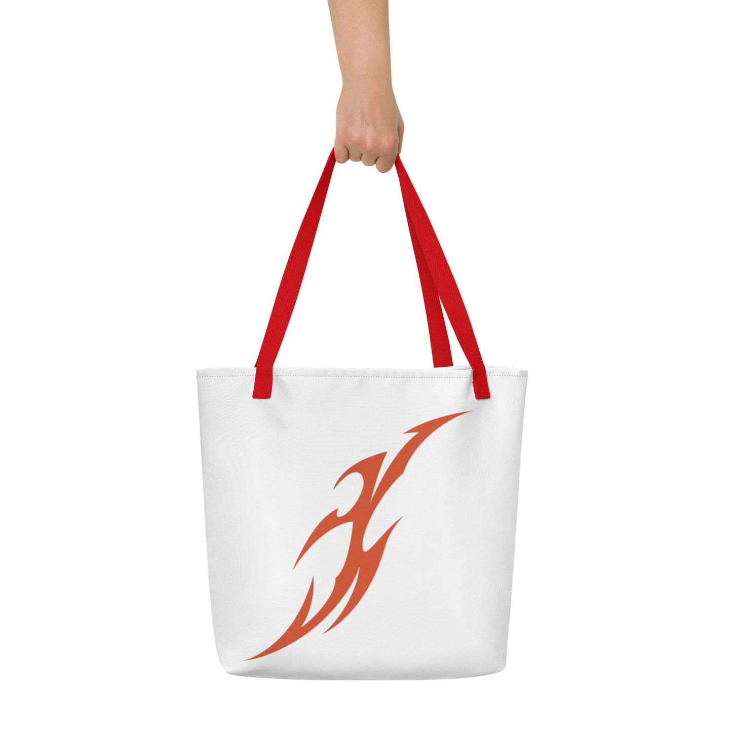 Bolsa sacola grande com impressão all-over