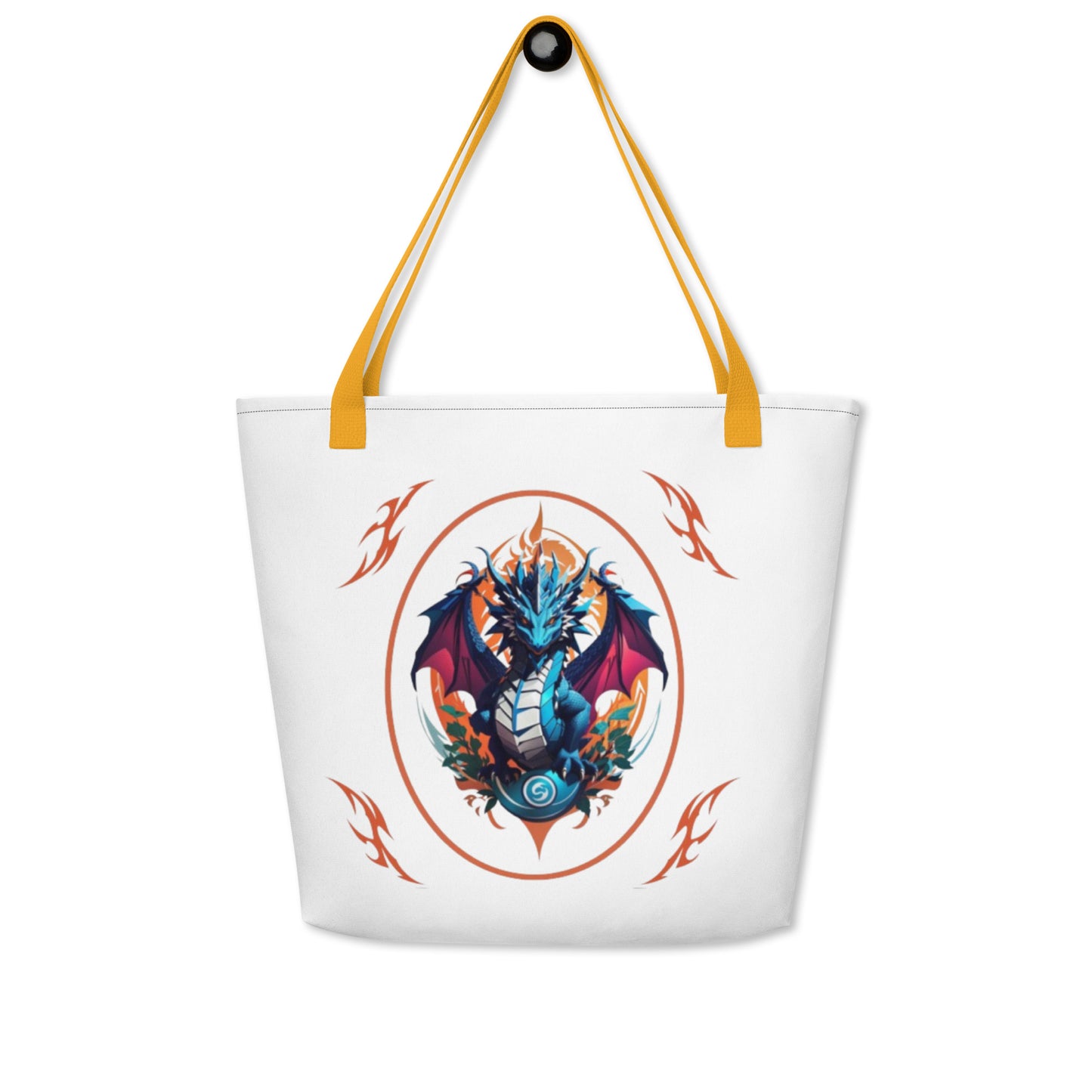 Bolsa sacola grande com impressão all-over