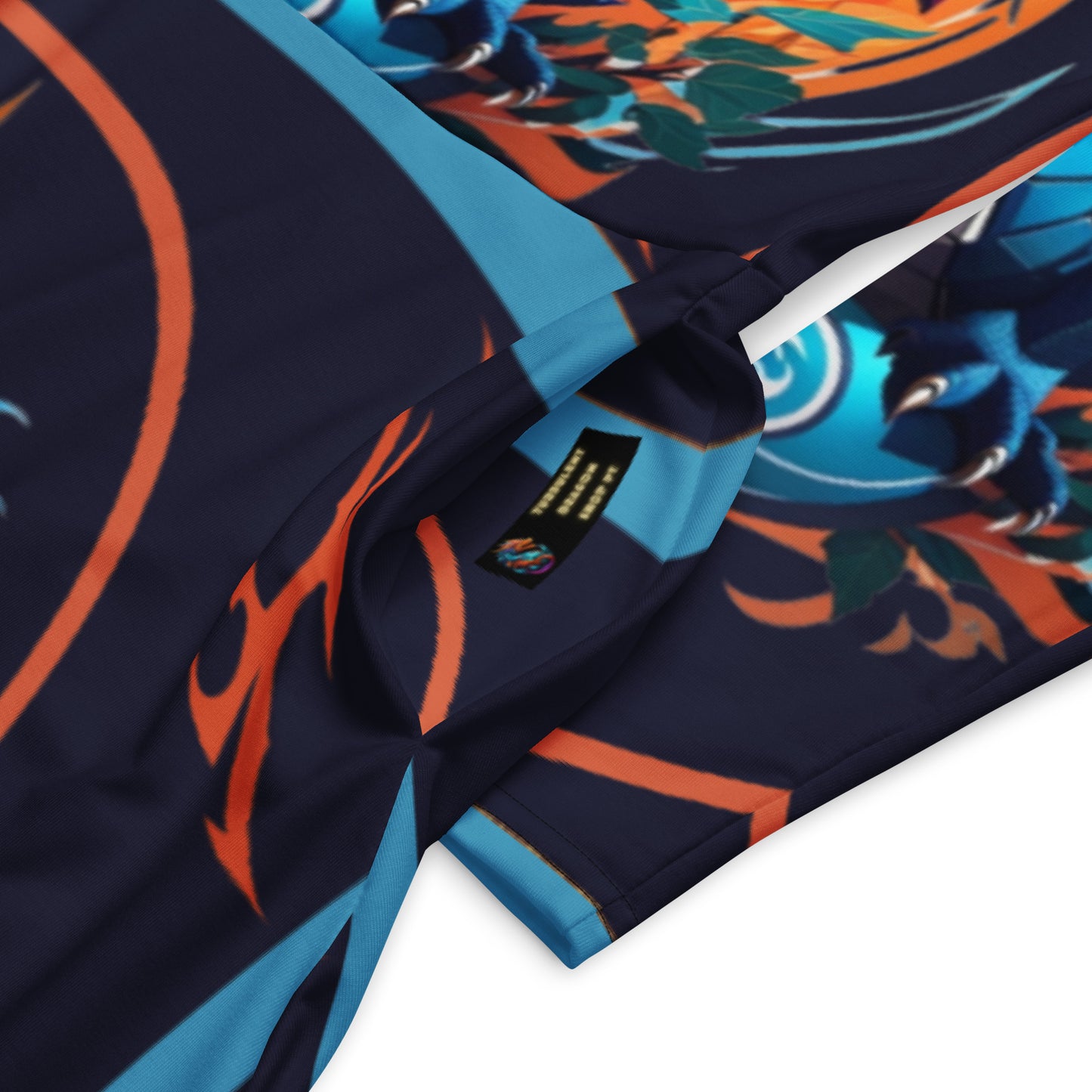 Vestido midi de manga comprida com impressão all-over