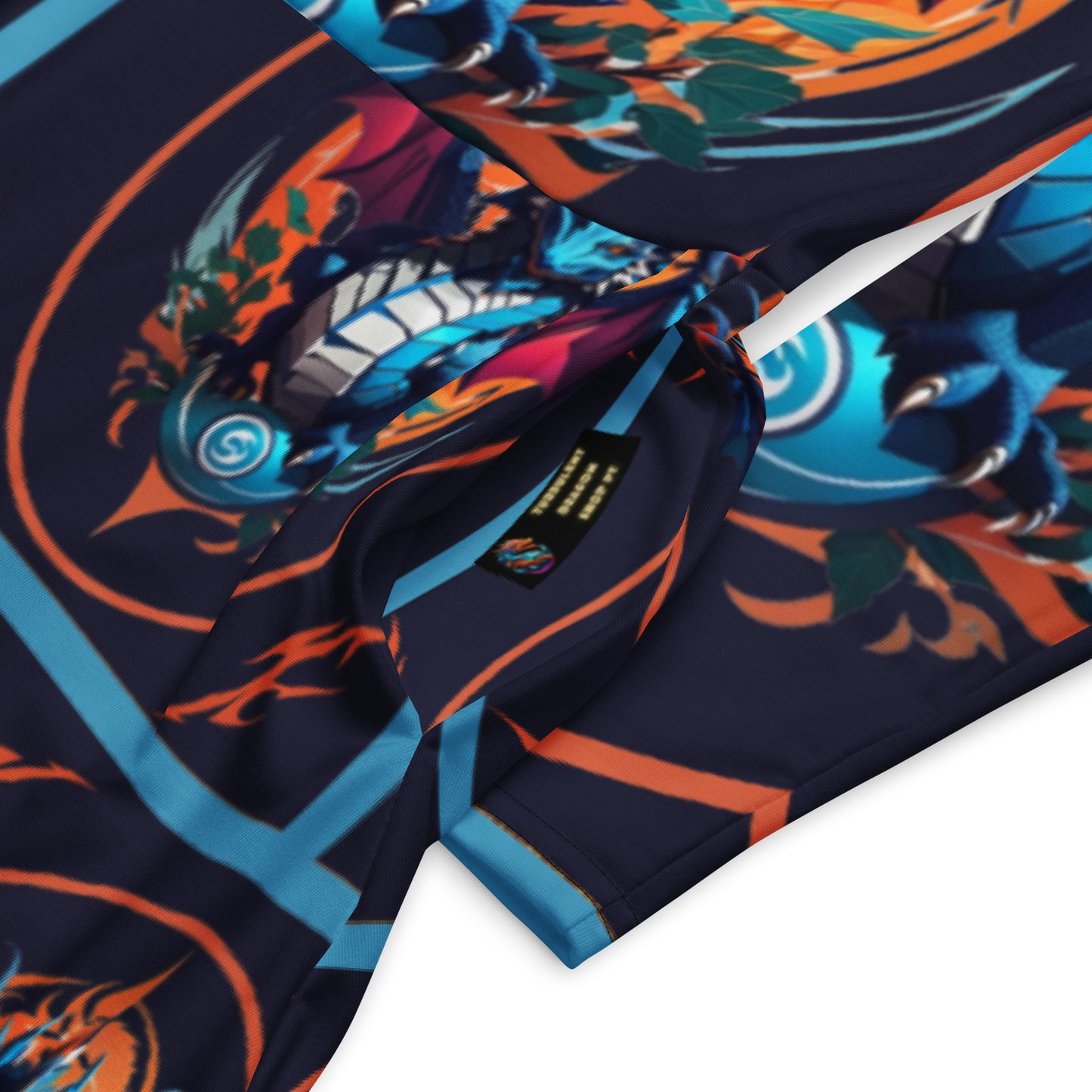 Vestido midi de manga comprida com impressão all-over