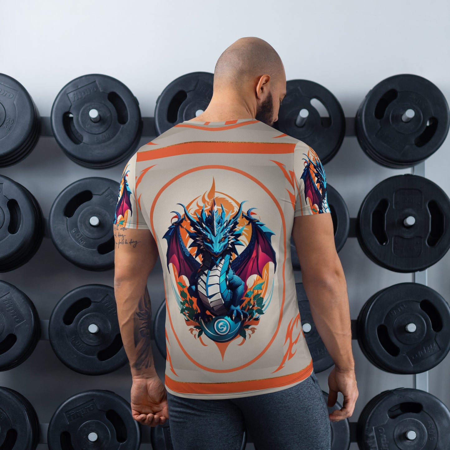 Camiseta Esportiva Masculina com Impressão All-over