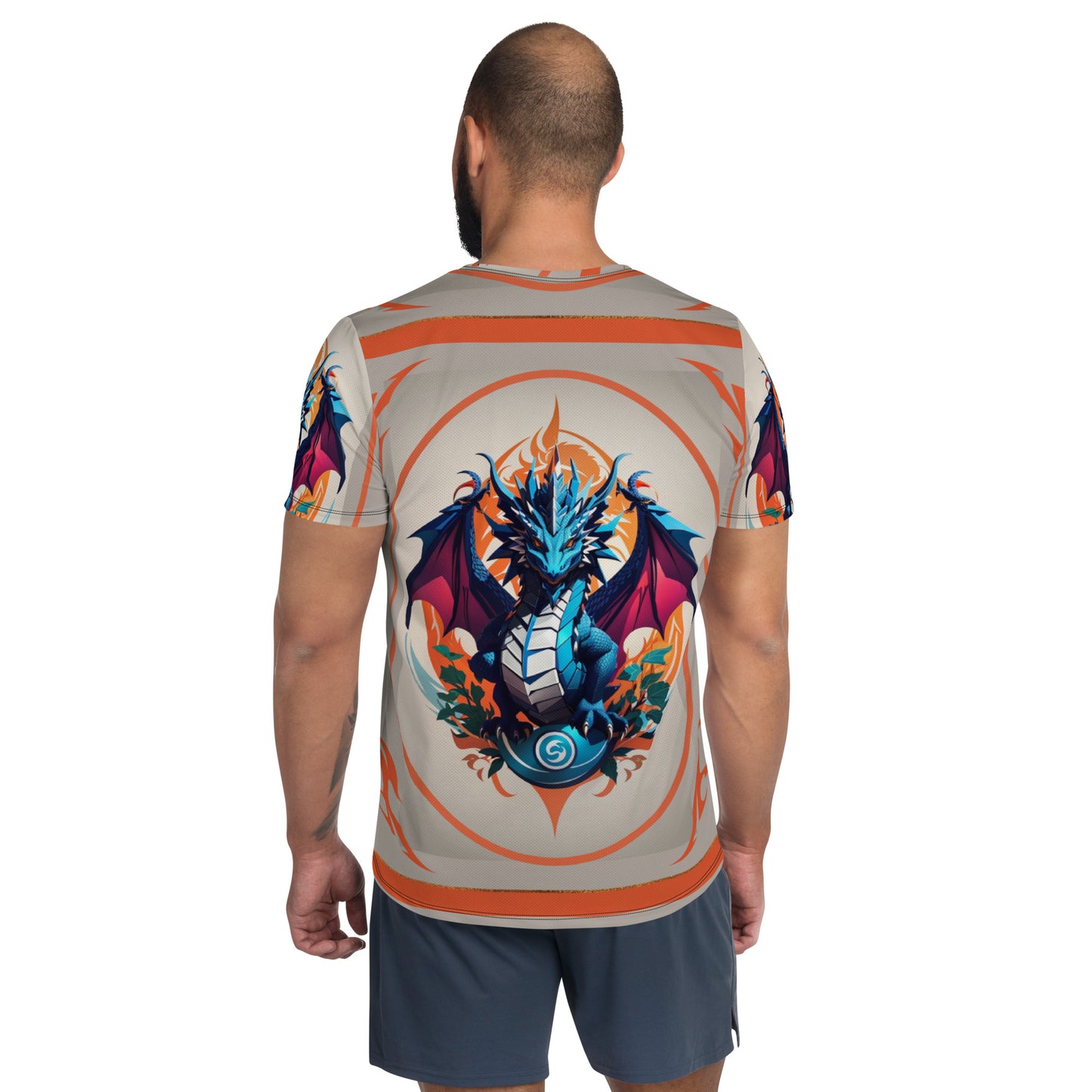 Camiseta Esportiva Masculina com Impressão All-over
