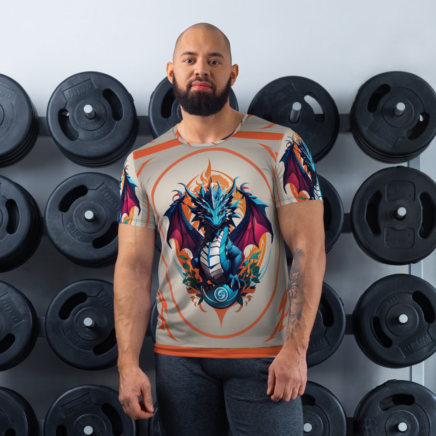 Camiseta Esportiva Masculina com Impressão All-over