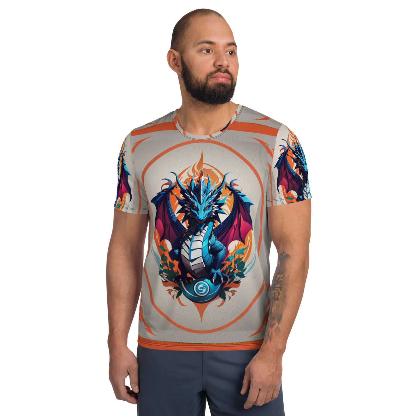 Camiseta Esportiva Masculina com Impressão All-over