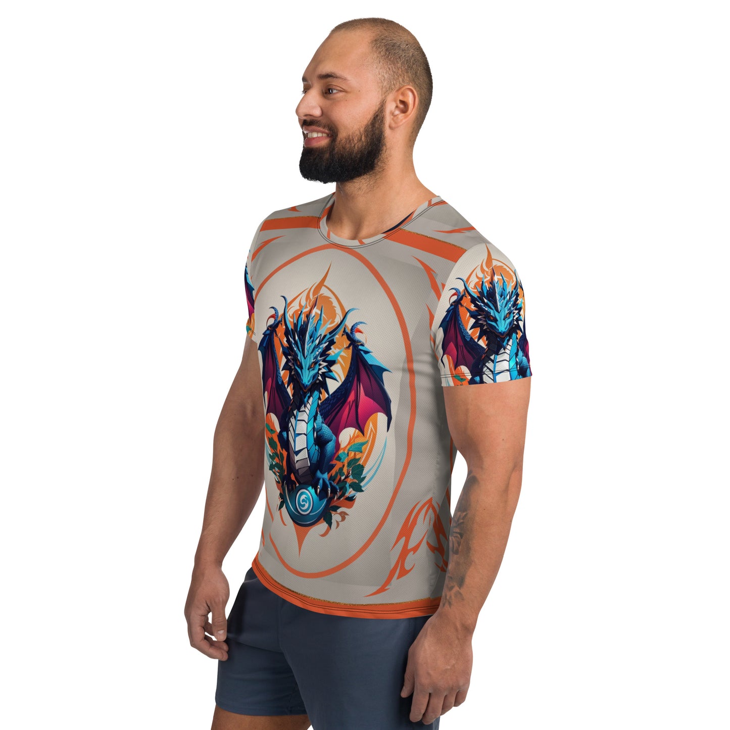 Camiseta Esportiva Masculina com Impressão All-over