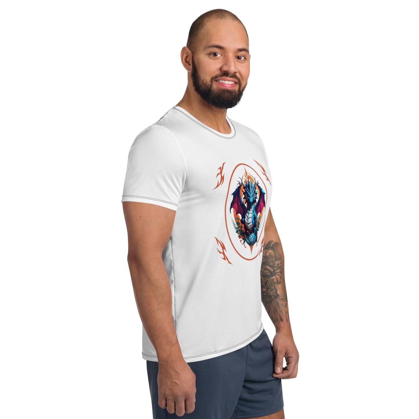 Camiseta Esportiva Masculina com Impressão All-over