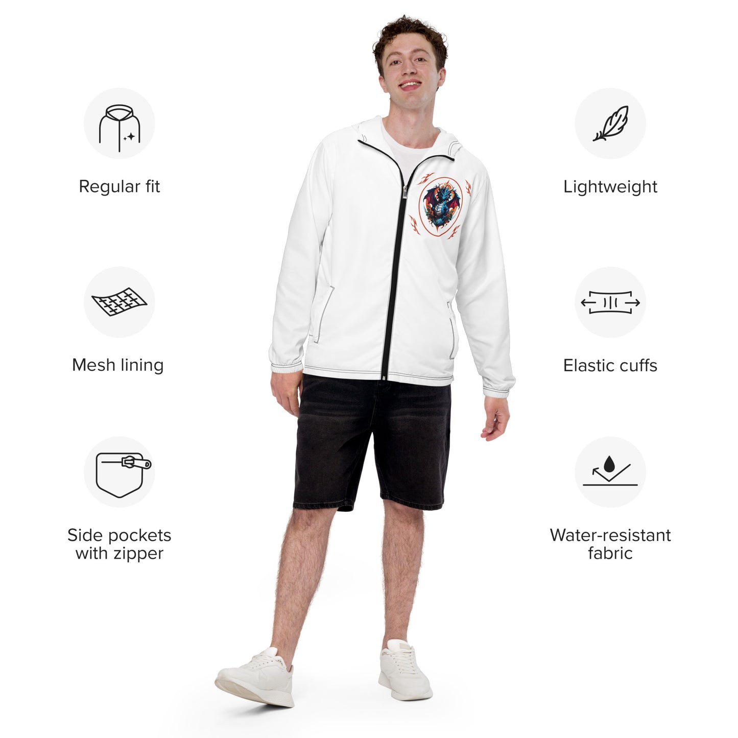 Corta vento masculino