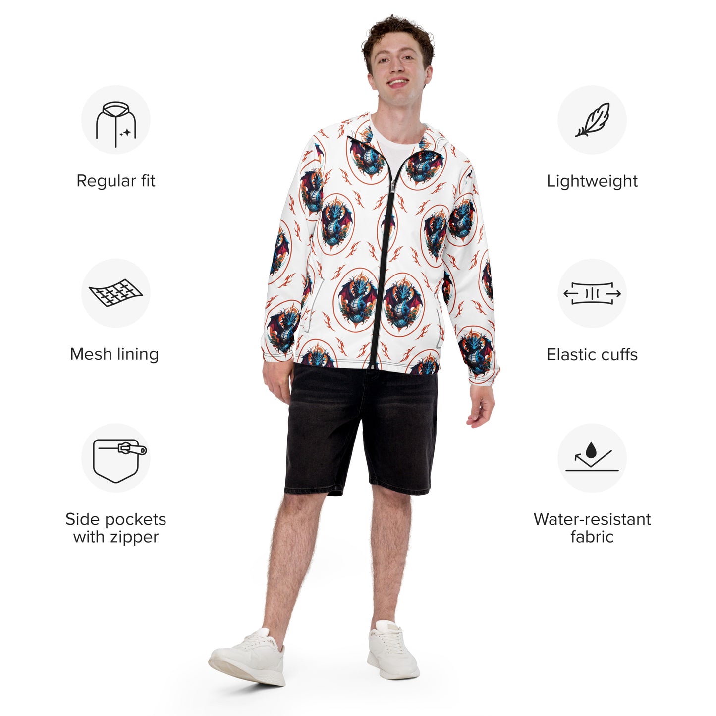 Corta vento masculino