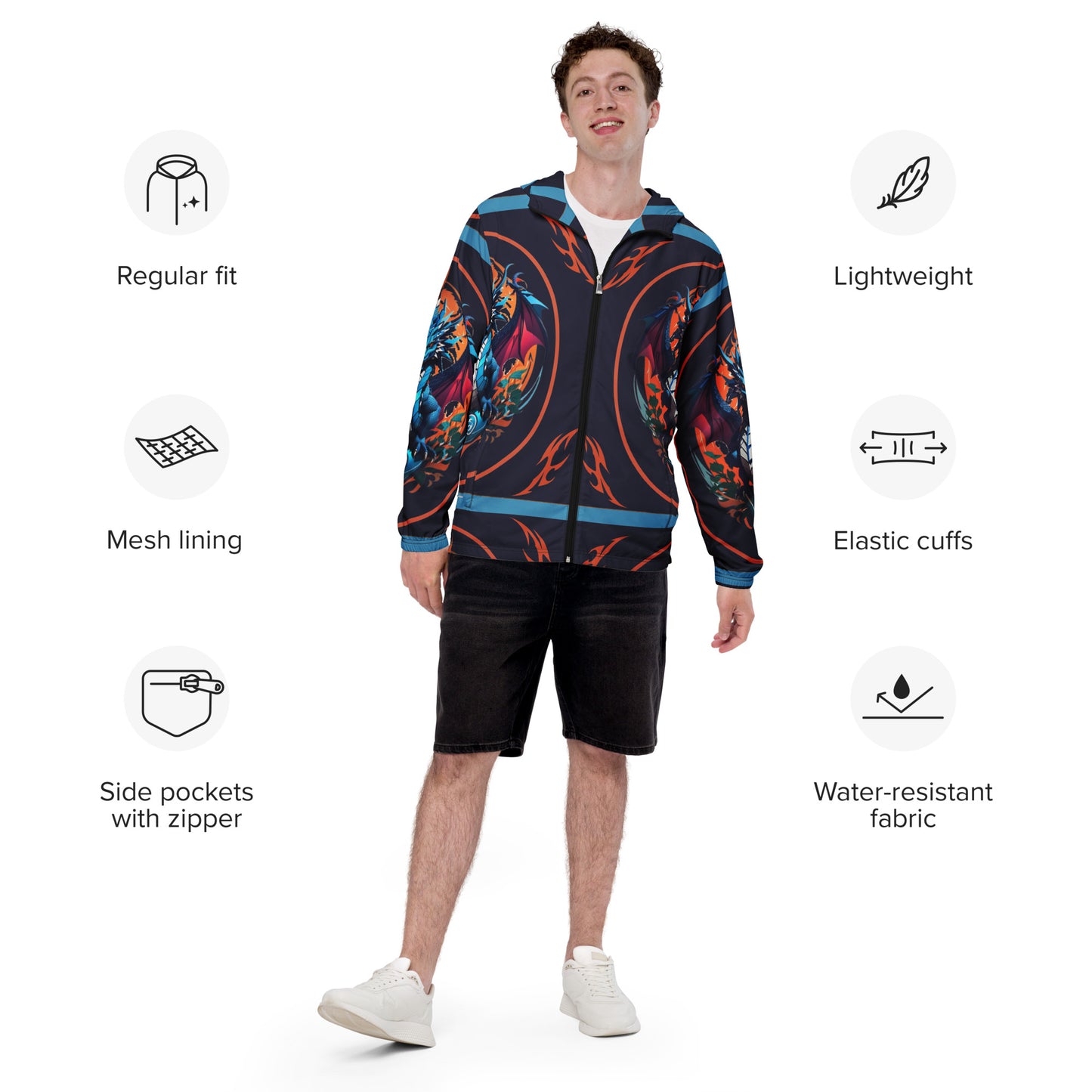 Corta vento masculino