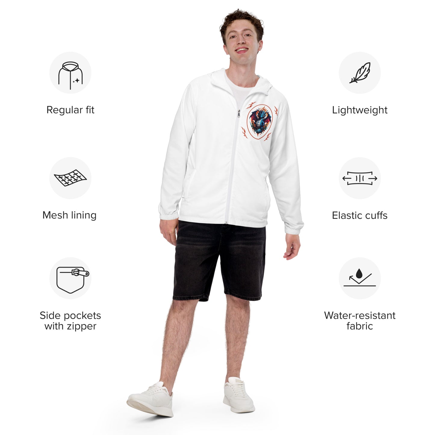 Corta vento masculino