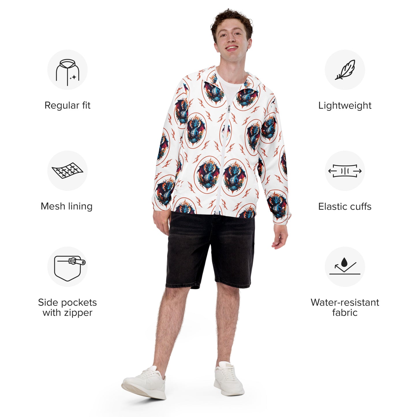 Corta vento masculino