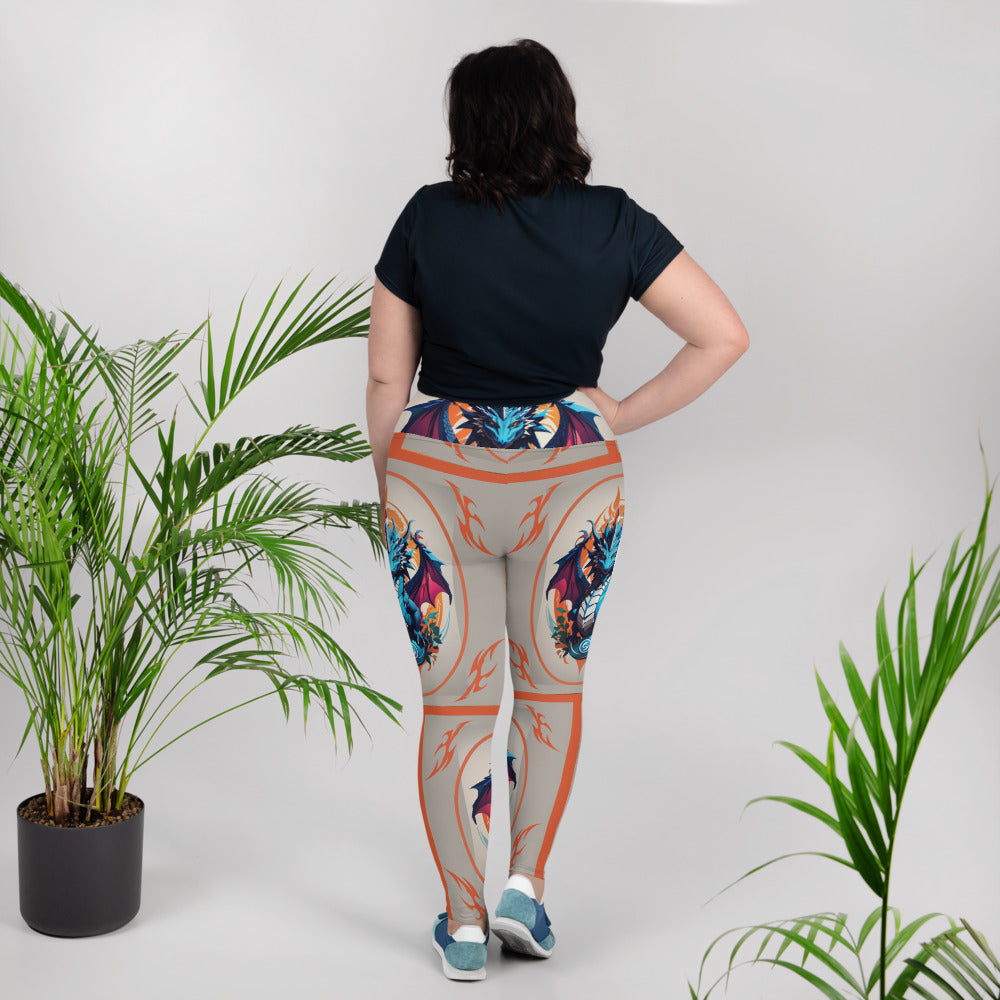Legging Plus Size com Impressão All-over