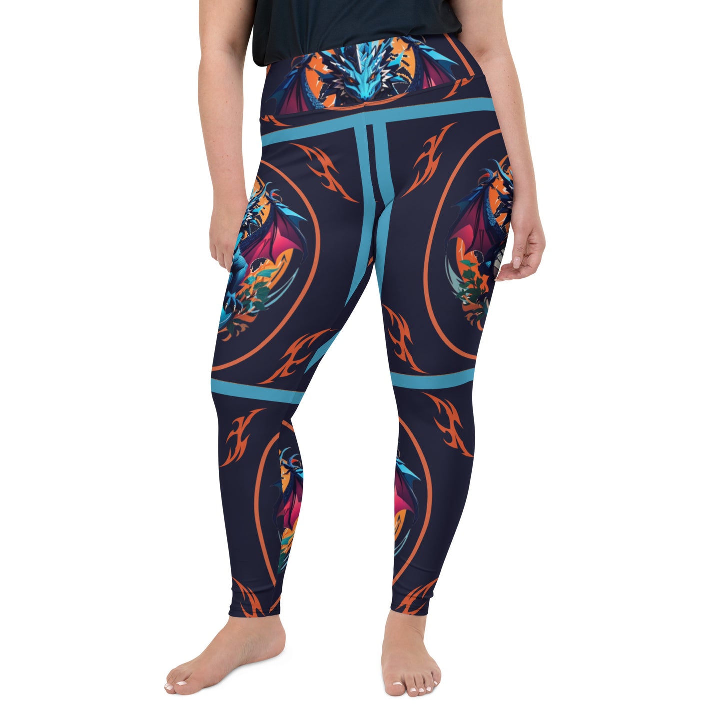 Legging Plus Size com Impressão All-over