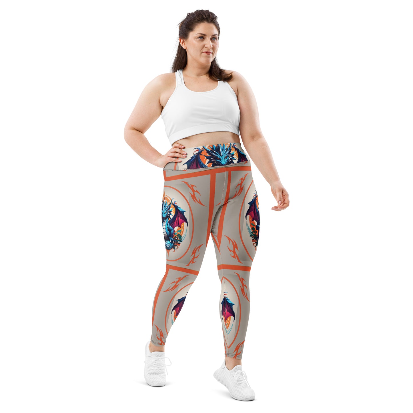 Legging Plus Size com Impressão All-over