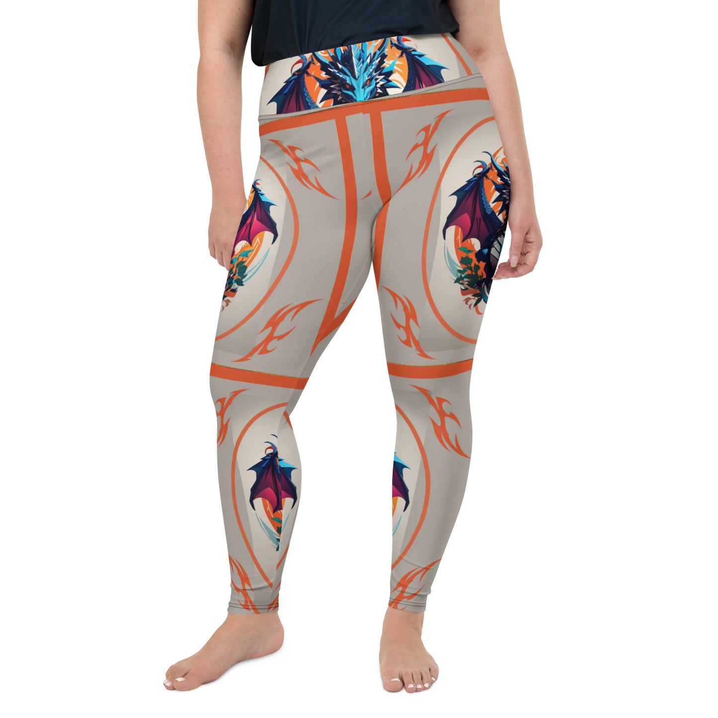 Legging Plus Size com Impressão All-over