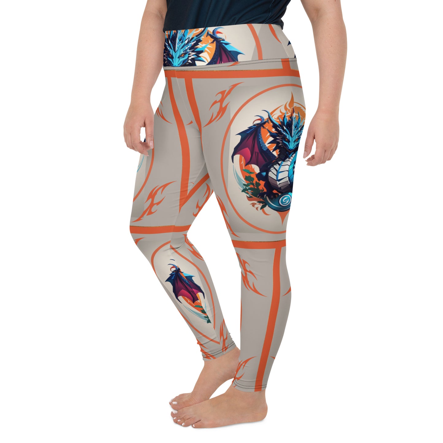 Legging Plus Size com Impressão All-over