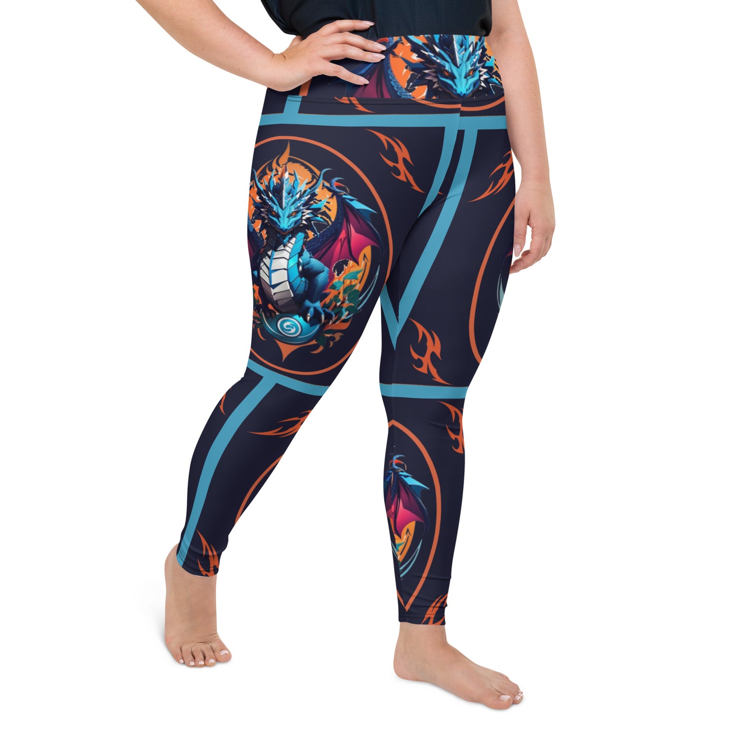 Legging Plus Size com Impressão All-over