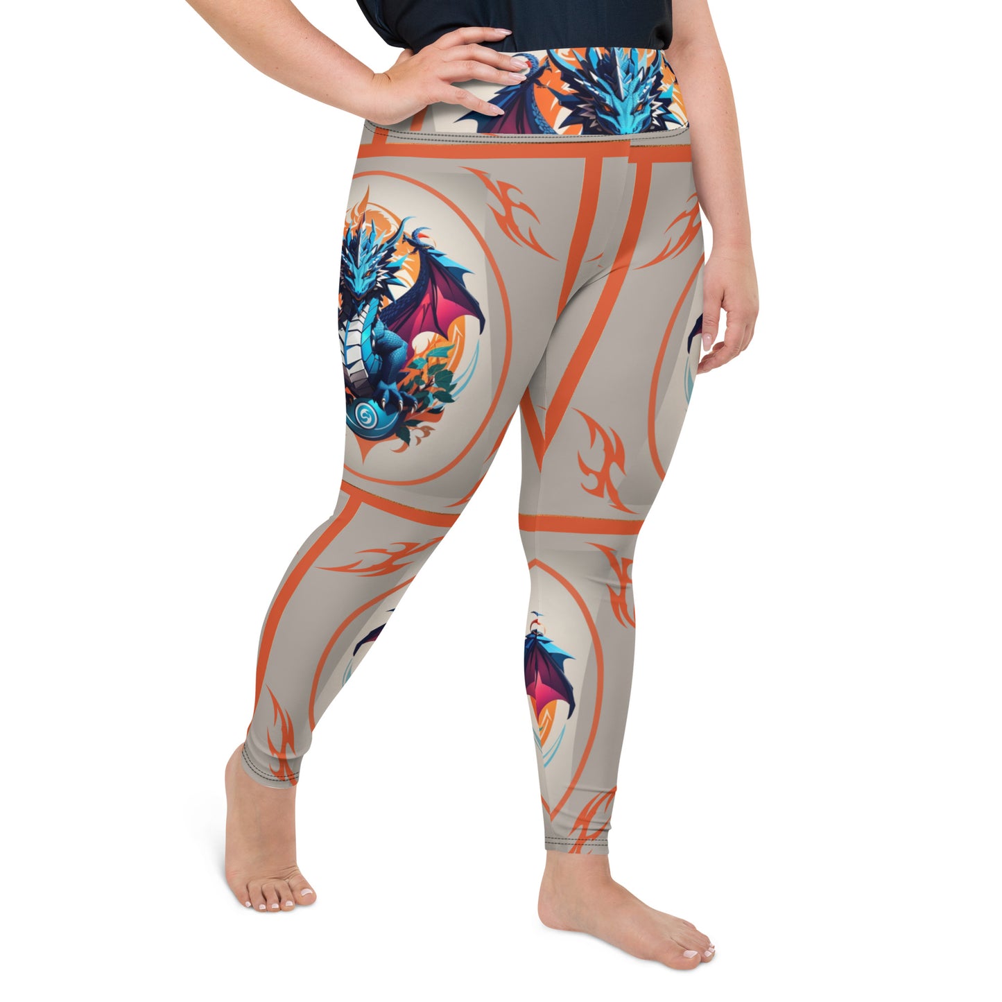 Legging Plus Size com Impressão All-over