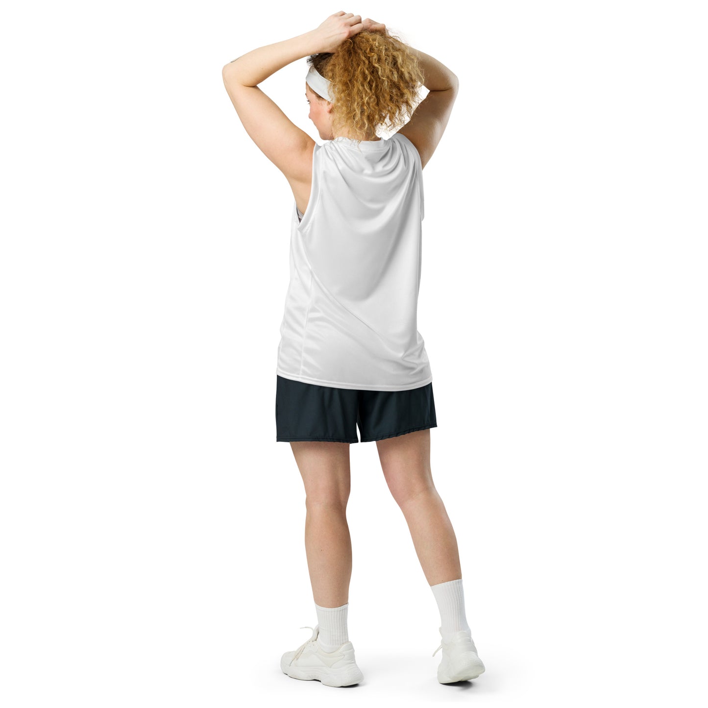 Jersey de basquete unissex de tecido reciclado