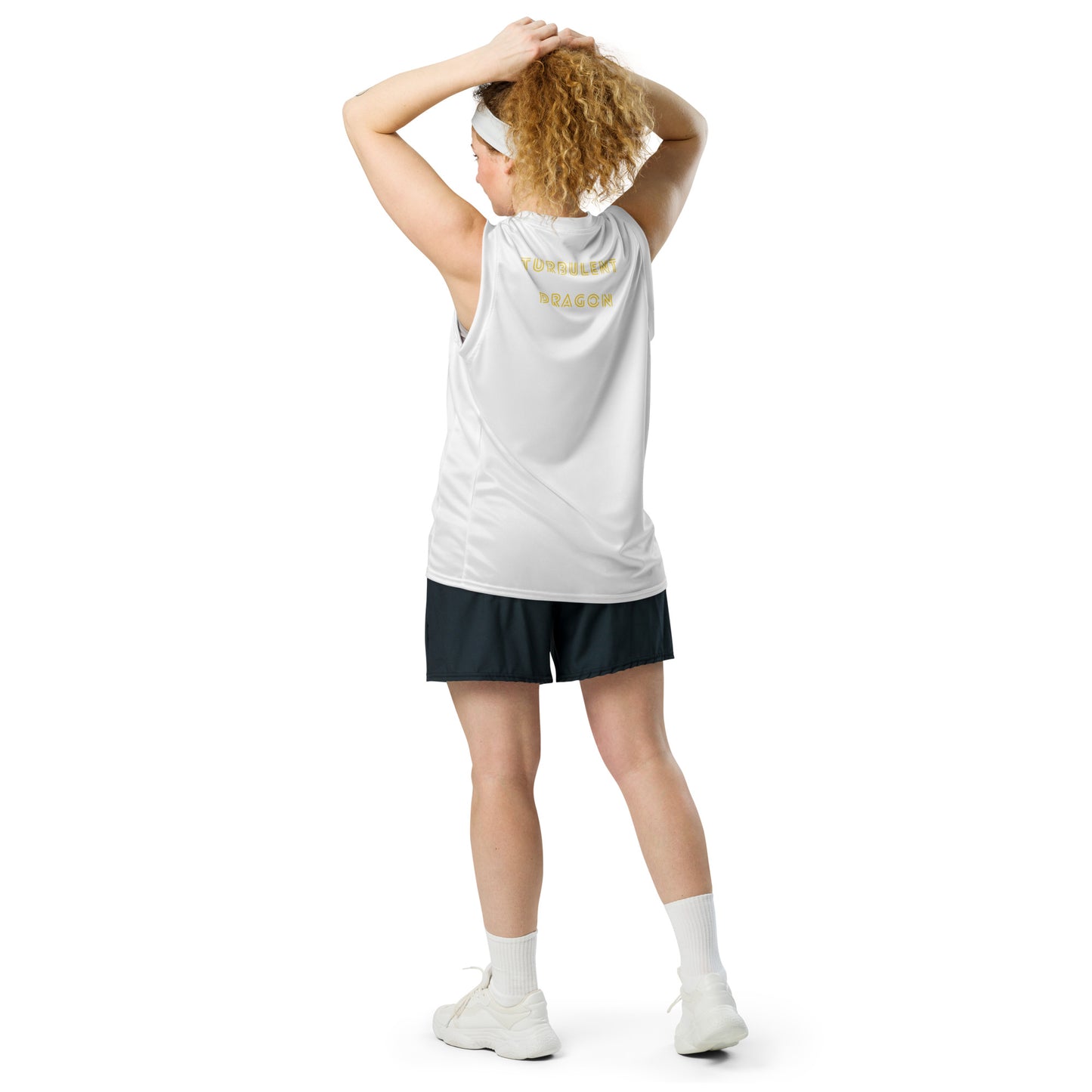 Jersey de basquete unissex de tecido reciclado