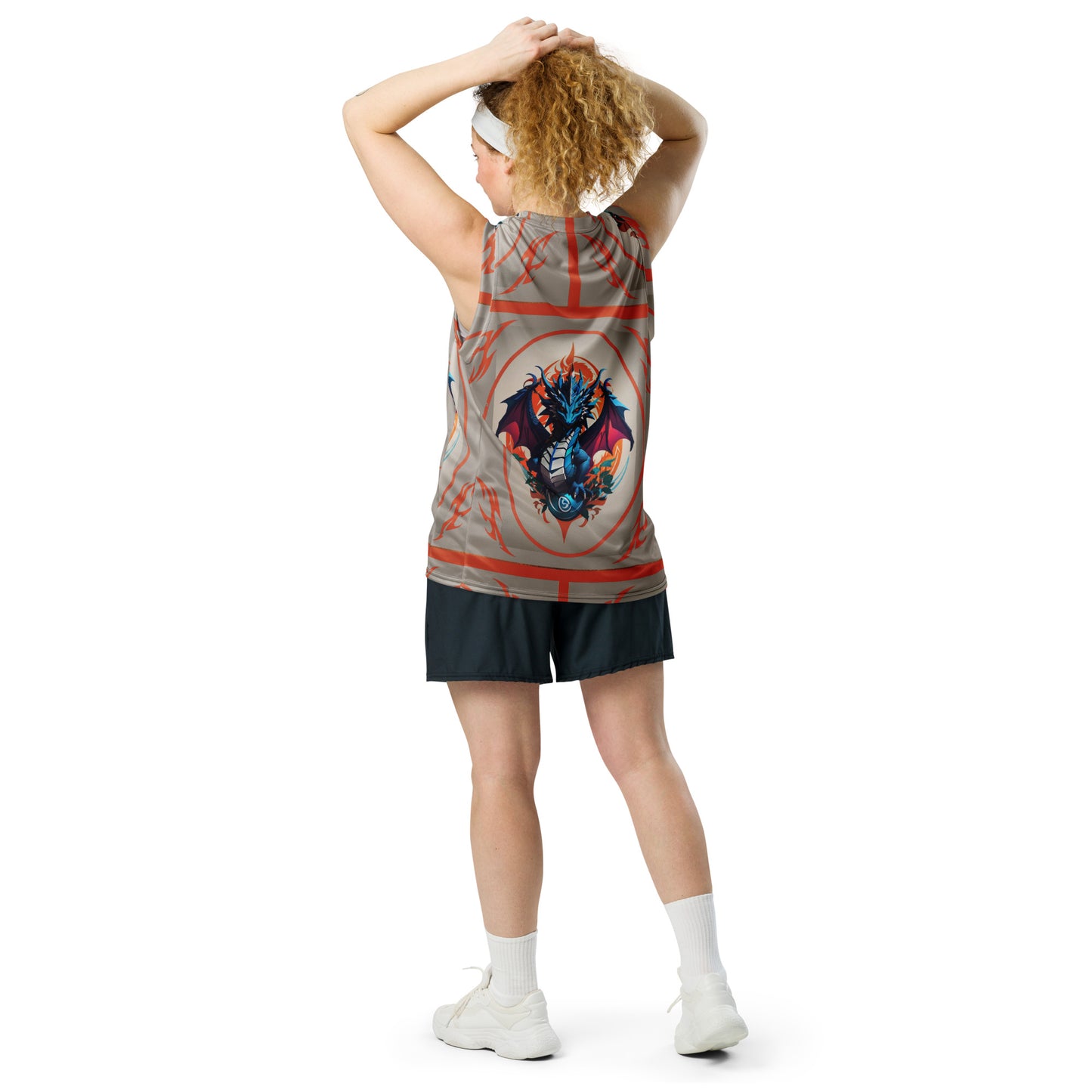 Jersey de basquete unissex de tecido reciclado