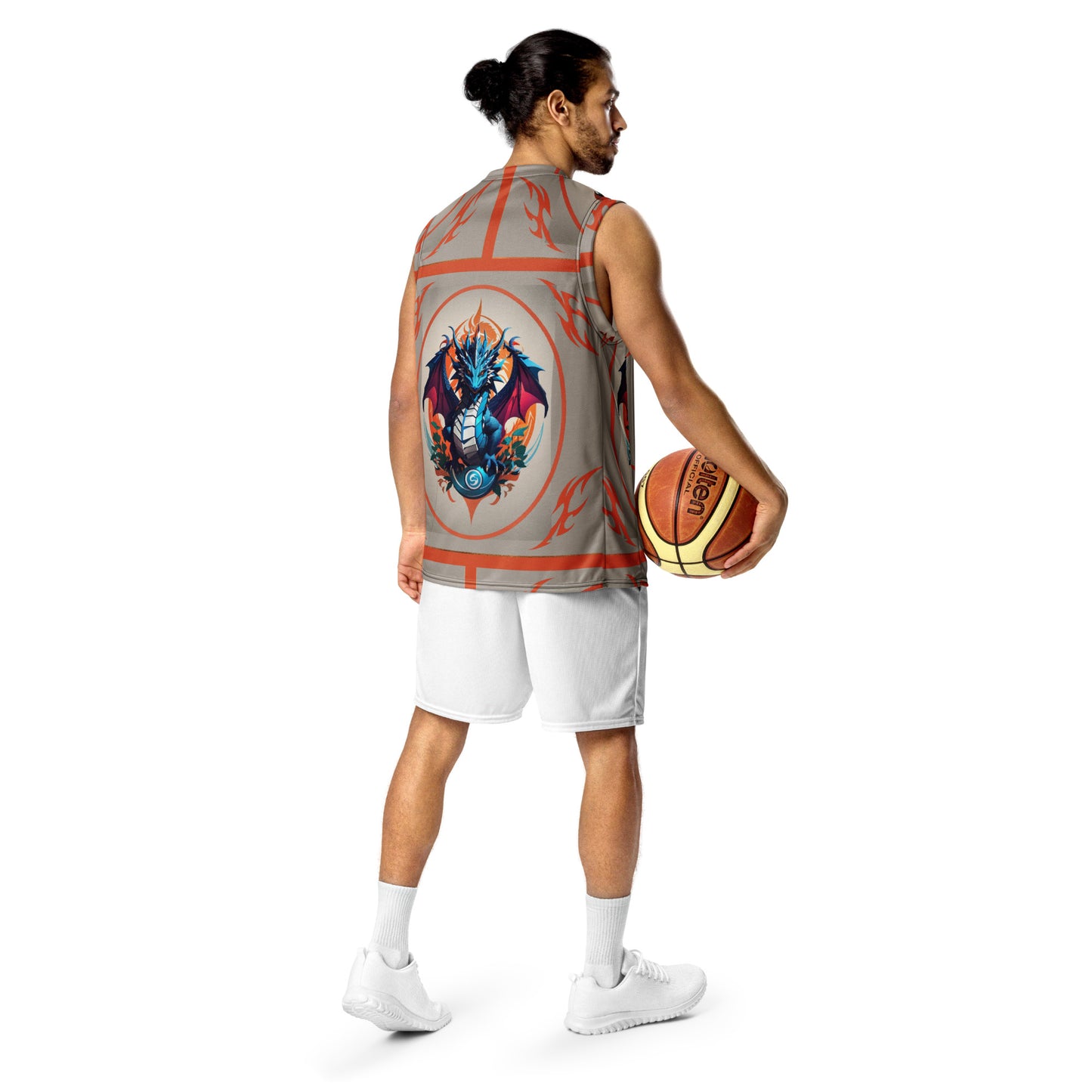 Jersey de basquete unissex de tecido reciclado