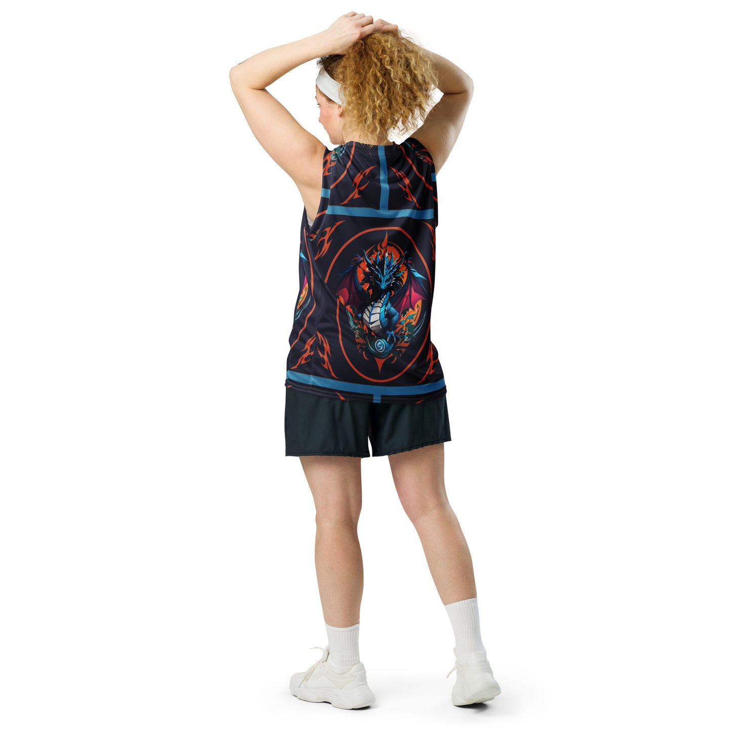 Jersey de basquete unissex de tecido reciclado