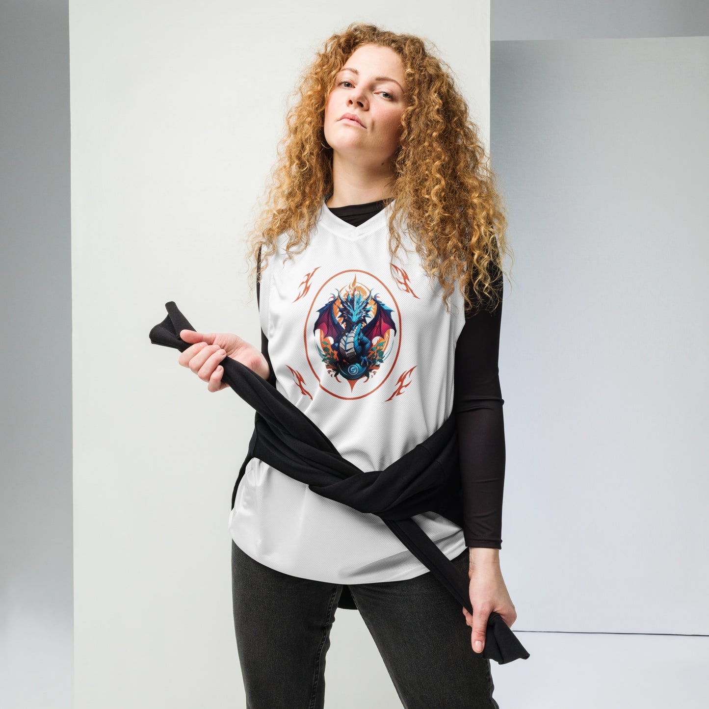 Jersey de basquete unissex de tecido reciclado