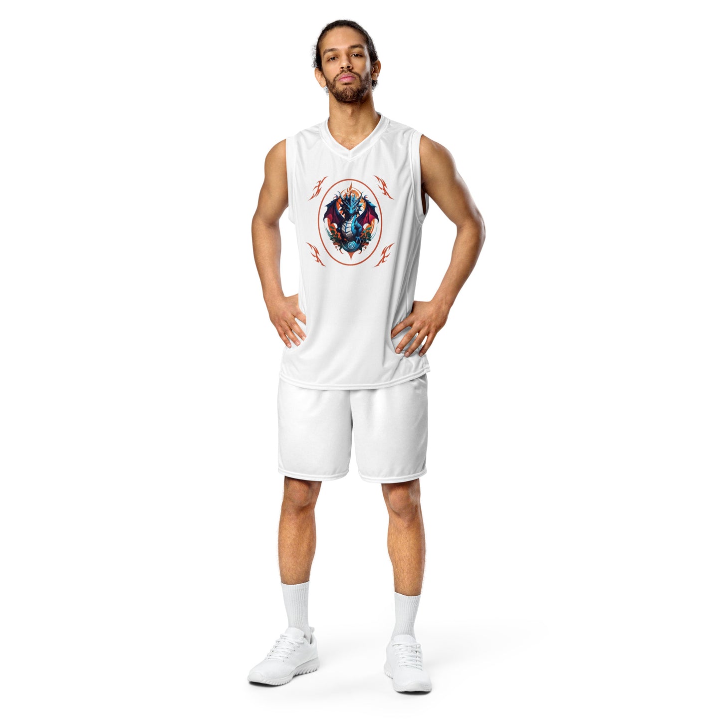 Jersey de basquete unissex de tecido reciclado