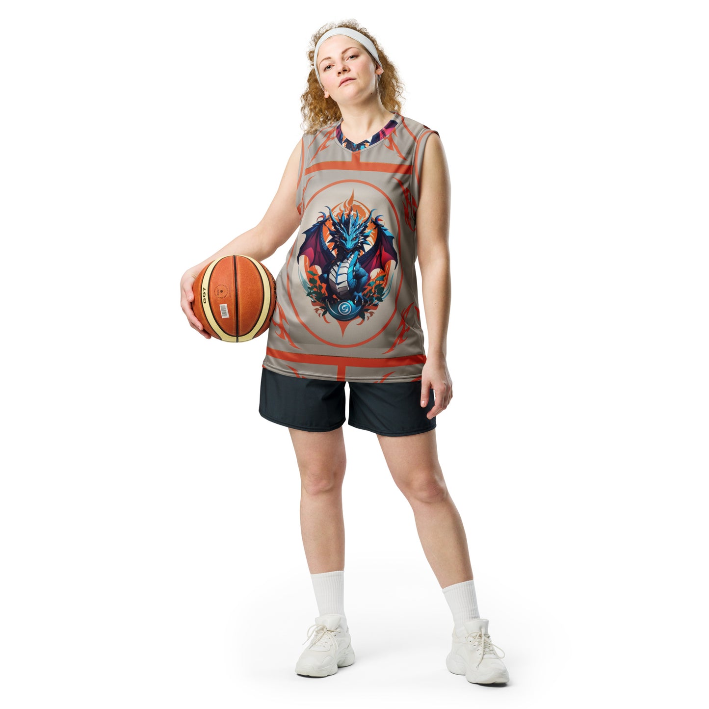 Jersey de basquete unissex de tecido reciclado