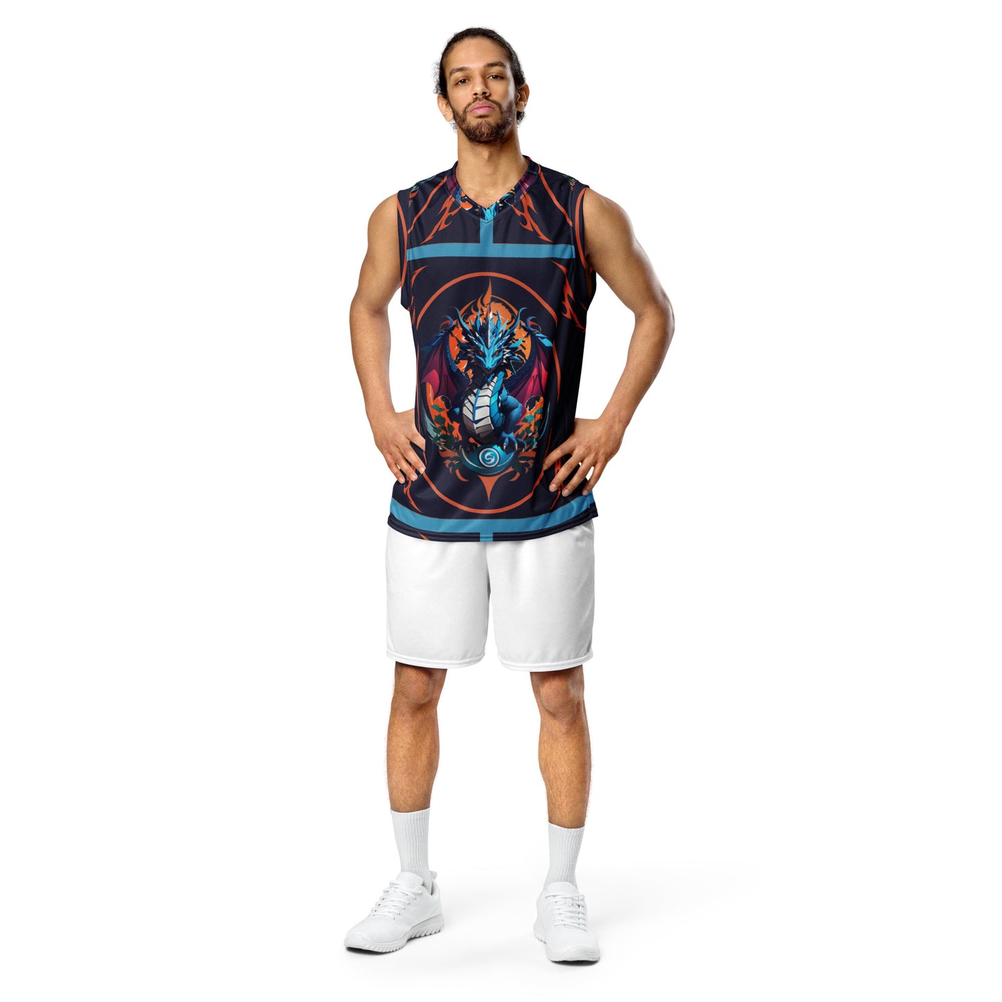 Jersey de basquete unissex de tecido reciclado
