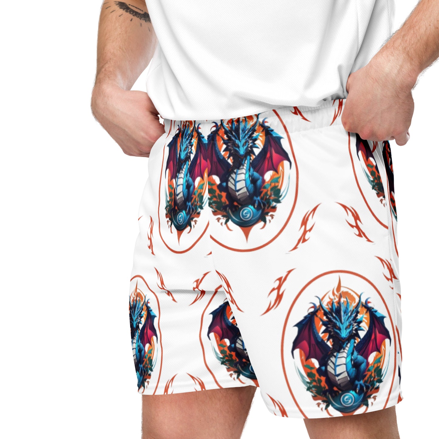 Shorts de malha unissex