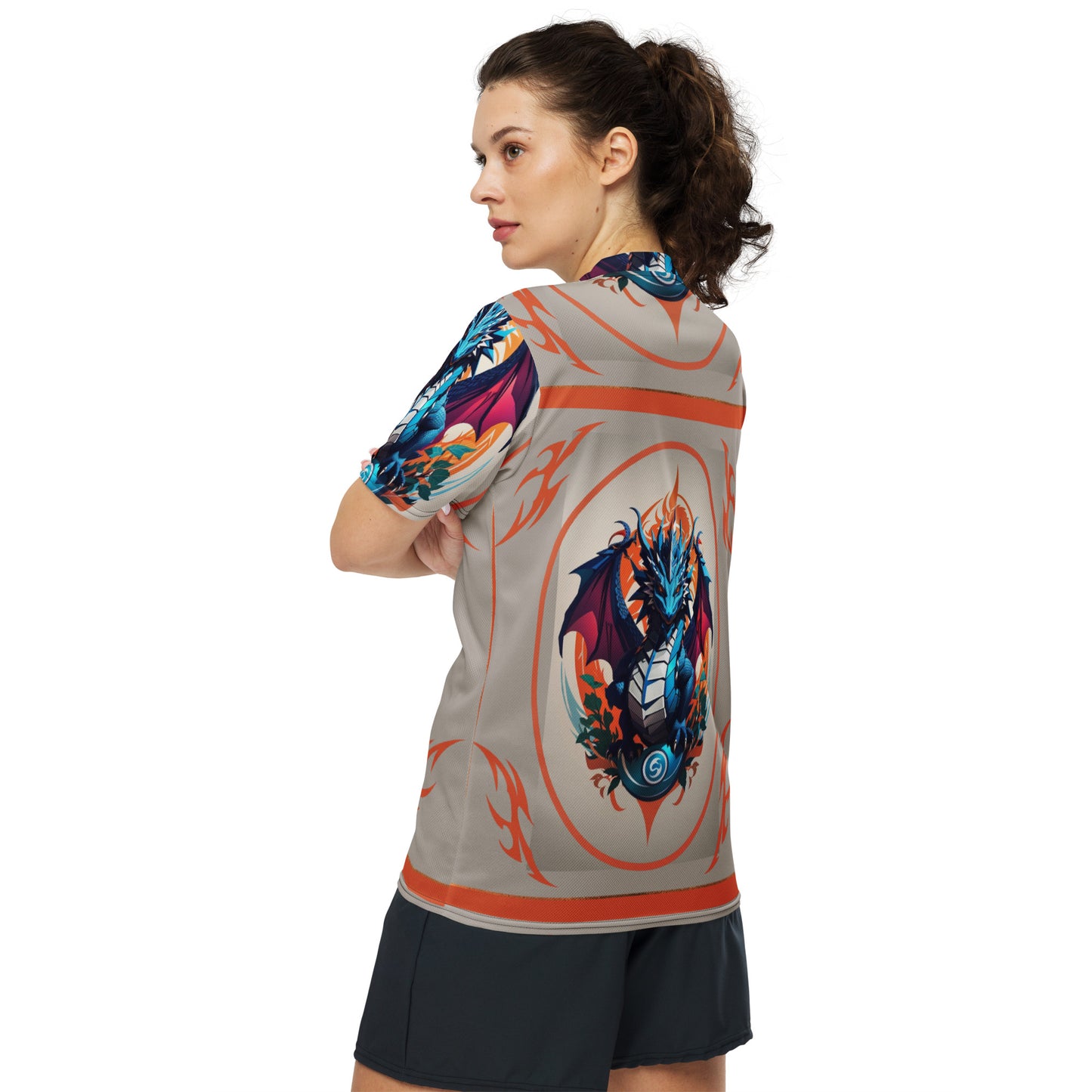 Camiseta esportiva unissex reciclada