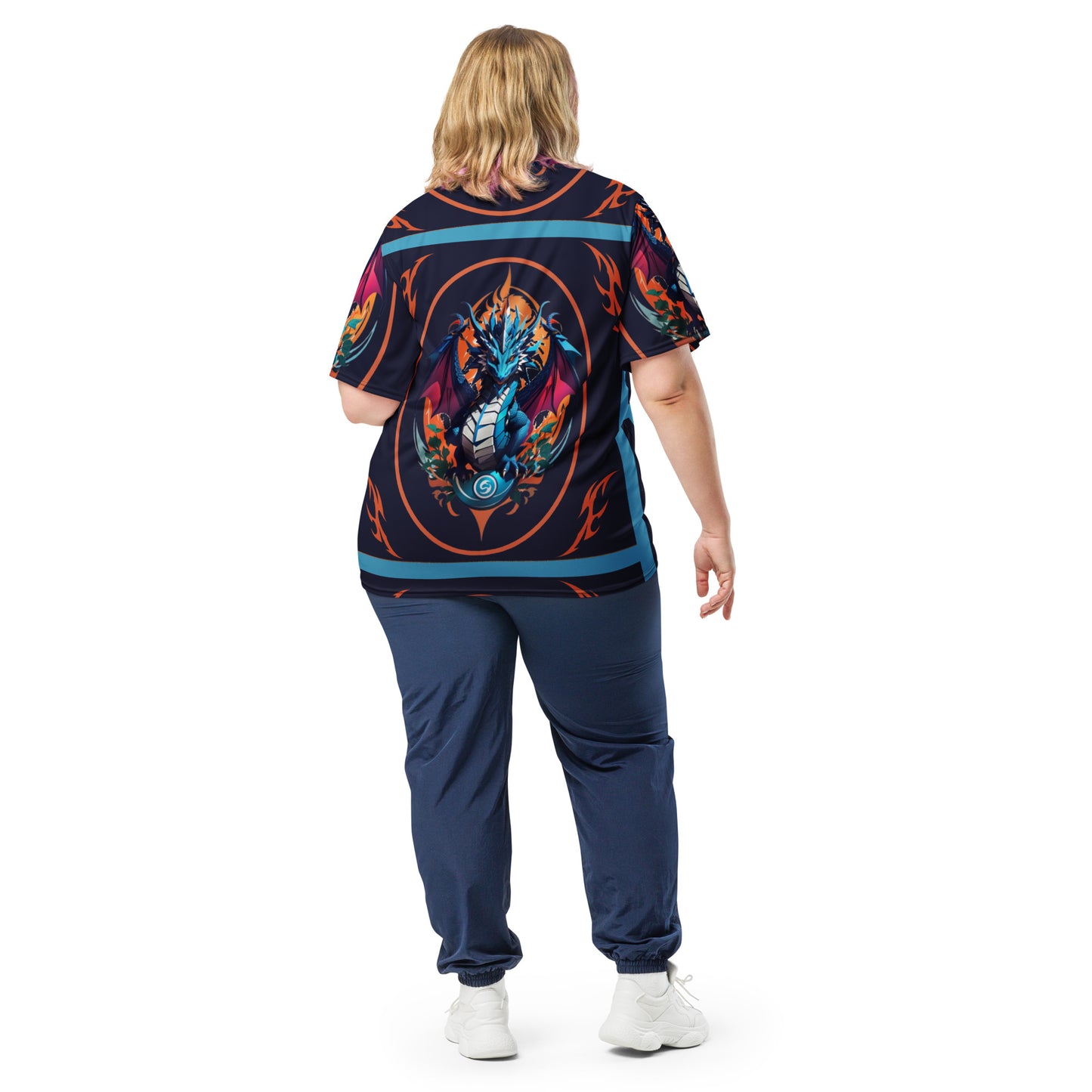 Camiseta esportiva unissex reciclada