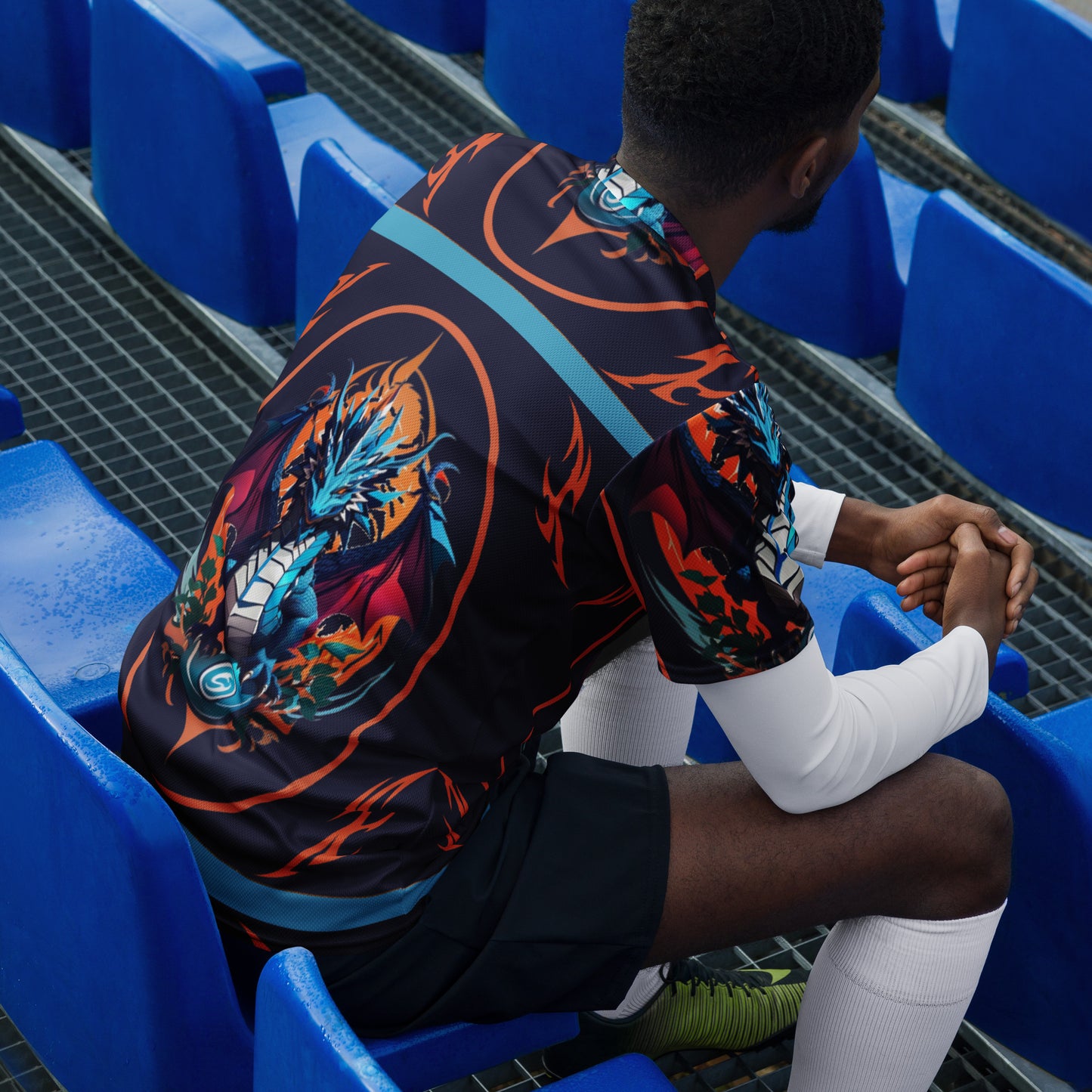 Camiseta esportiva unissex reciclada