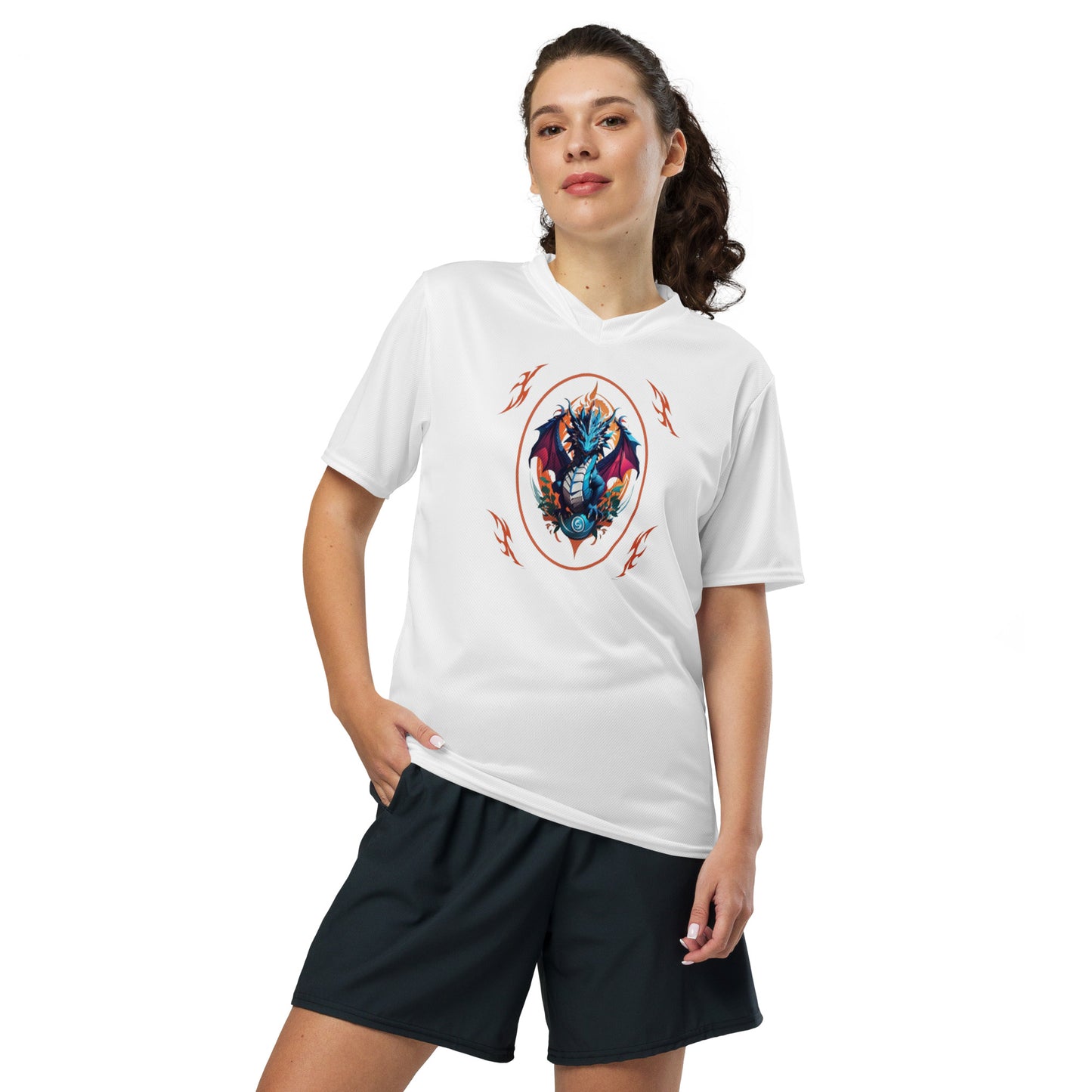 Camiseta esportiva unissex reciclada