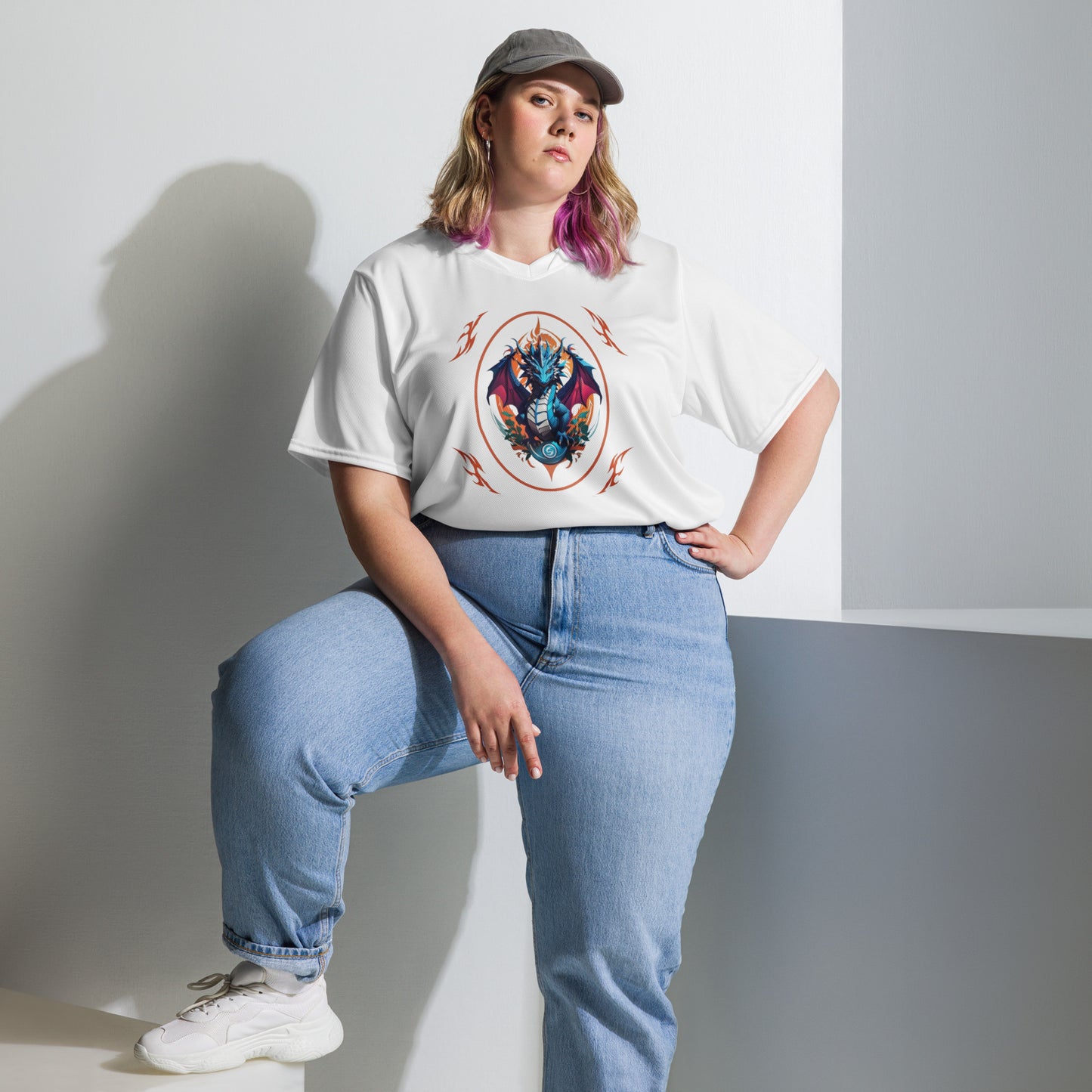 Camiseta esportiva unissex reciclada