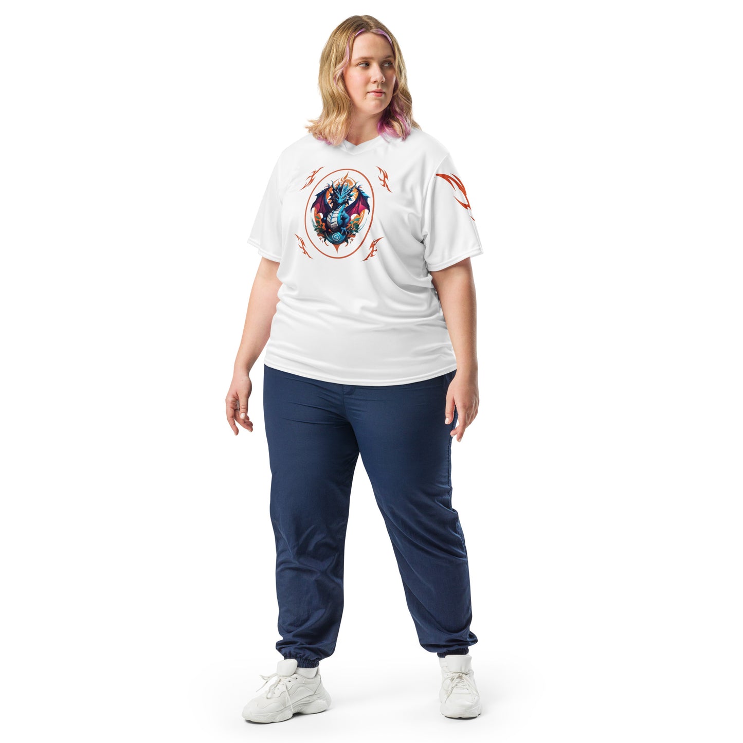 Camiseta esportiva unissex reciclada