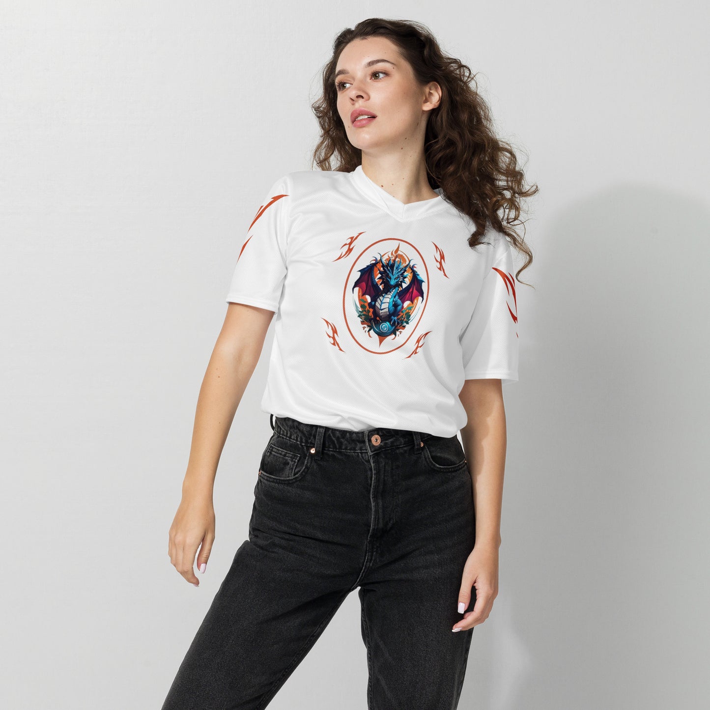 Camiseta esportiva unissex reciclada