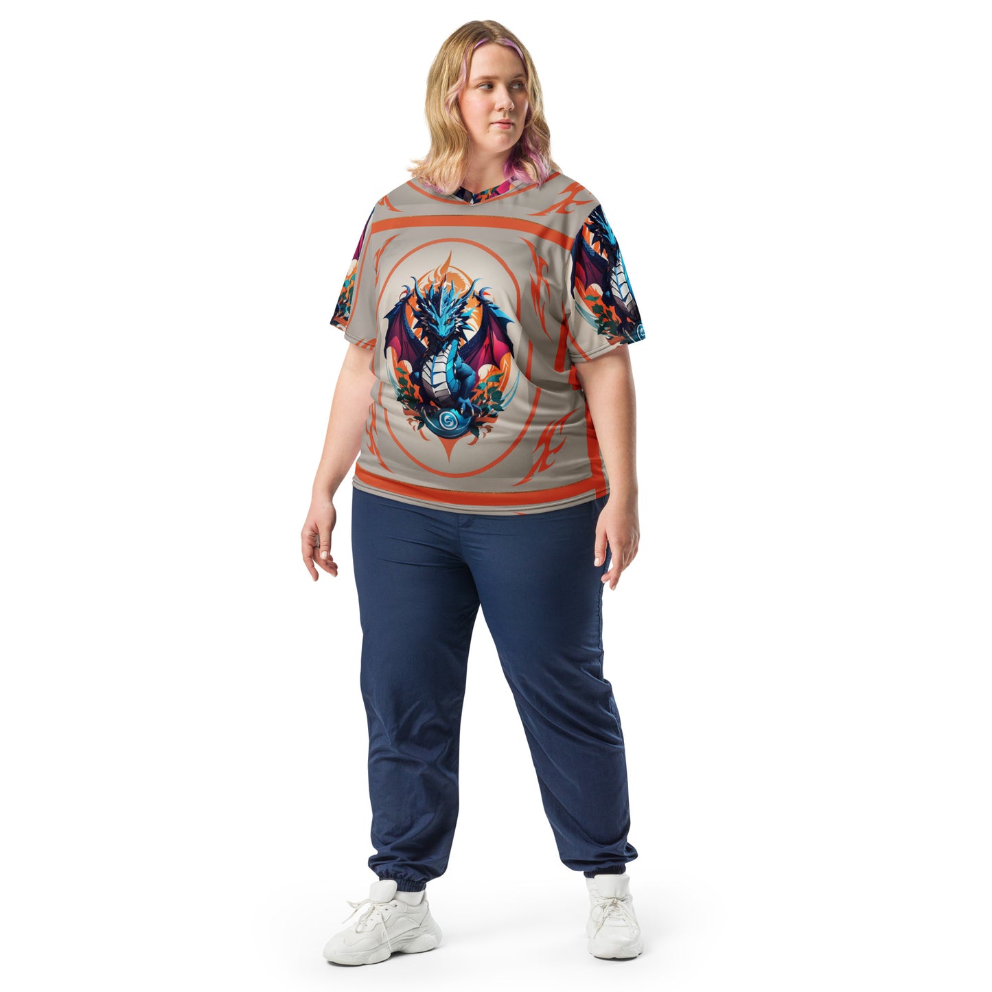 Camiseta esportiva unissex reciclada
